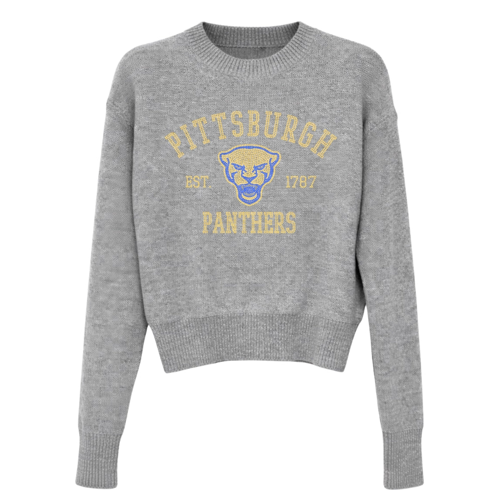 University of Pittsburgh Est 1787 Gray Crewneck Sweater
