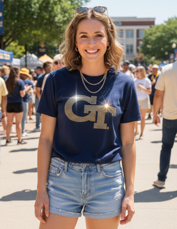 Georgia Tech GT Navy Short Sleeve T-Shirt
