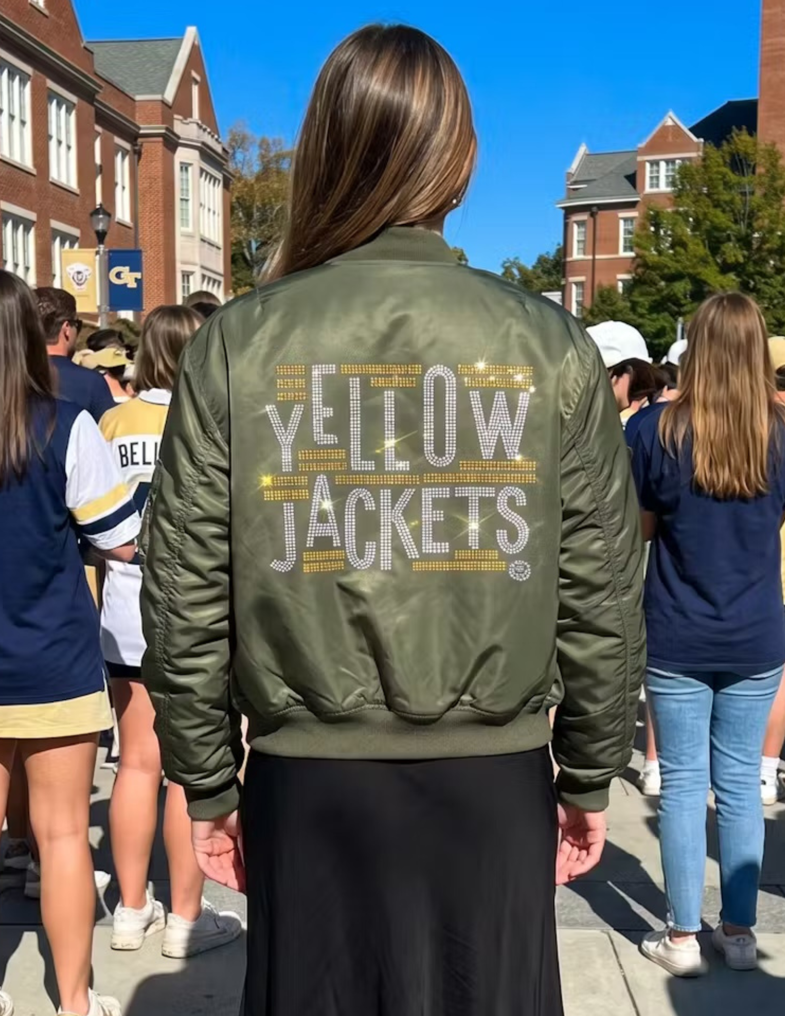 Georgia Tech Yellow Jackets Green Bomber