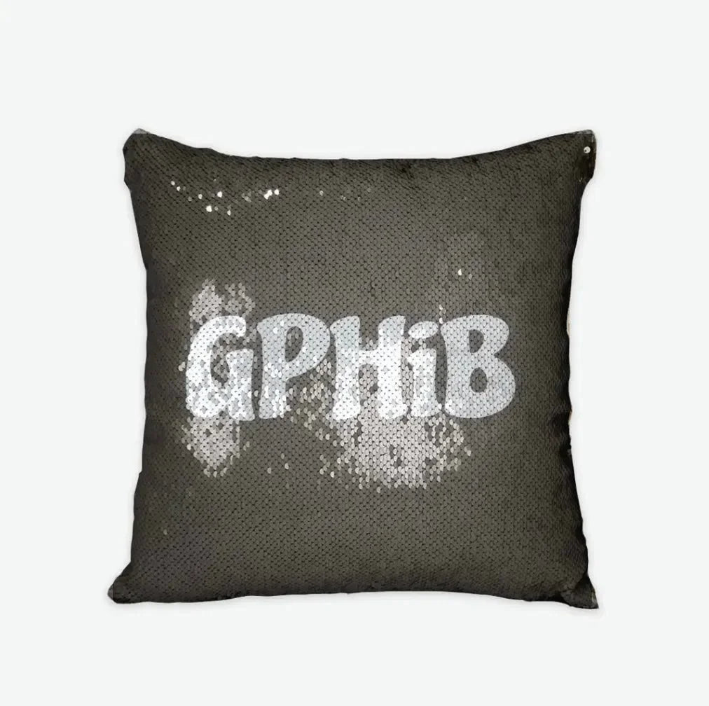 GPhiB Sequin Pillow Cover