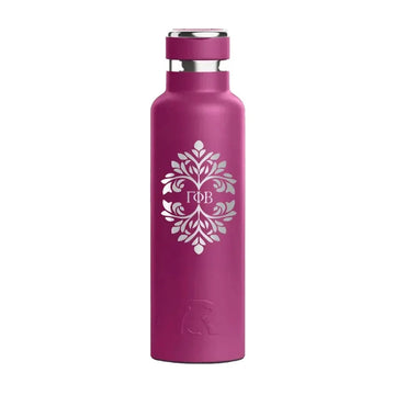 Gamma Phi Beta  RTIC 20 oz Ceramic Lined Water Bottle Tumbler - Ornate