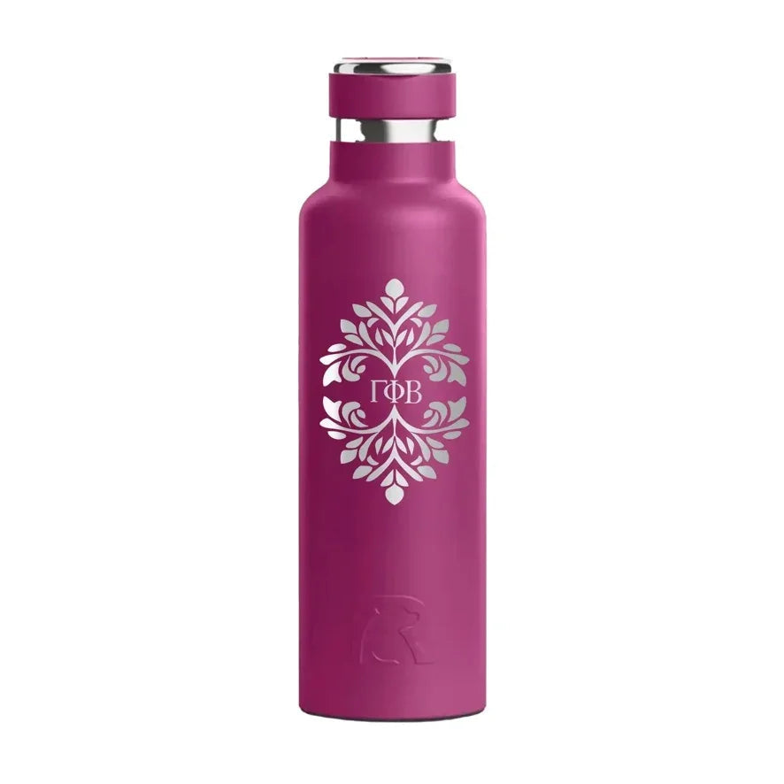 Gamma Phi Beta  RTIC 20 oz Ceramic Lined Water Bottle Tumbler - Ornate