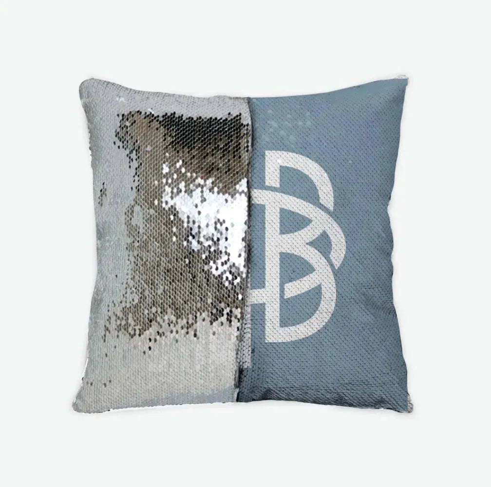 Gamma Phi Beta Sequin Pillow Cover - Greek Letters