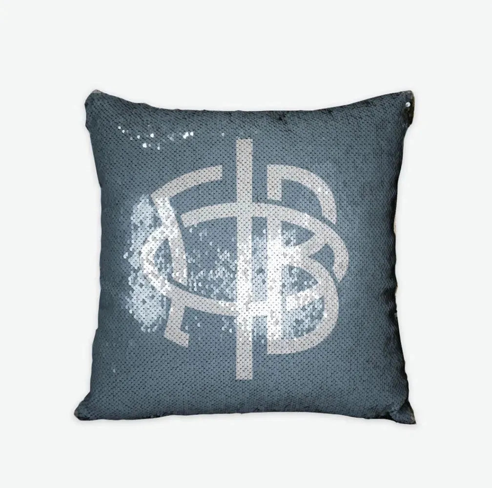 Gamma Phi Beta Sequin Pillow Cover - Greek Letters