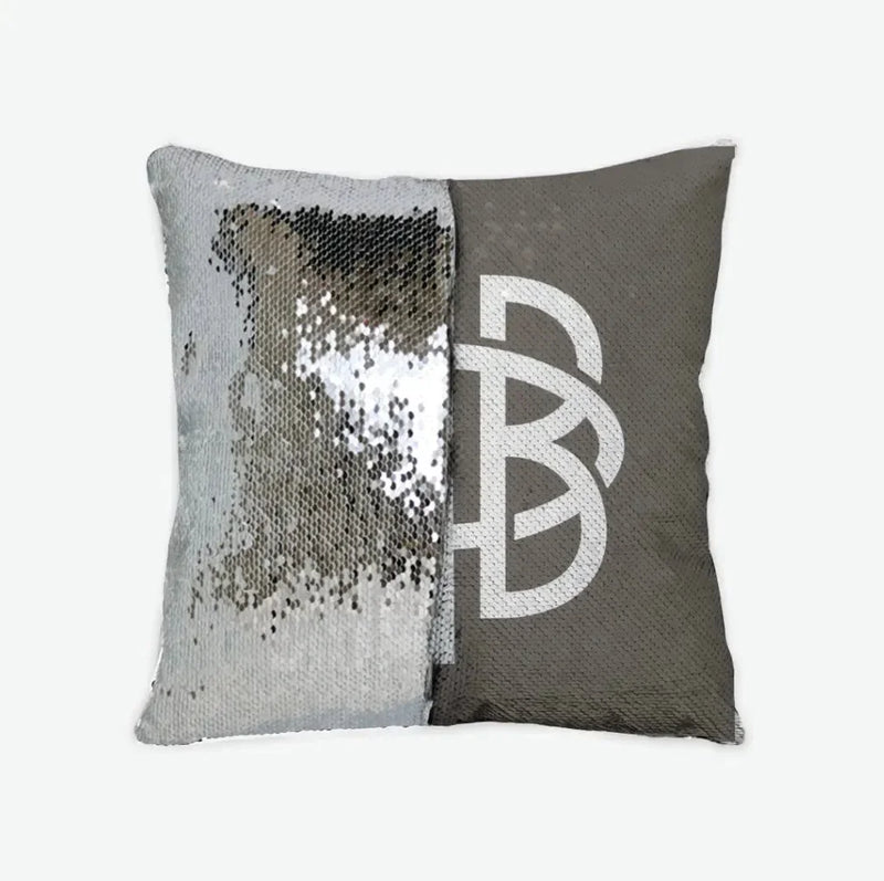 Gamma Phi Beta Sequin Pillow Cover - Greek Letters