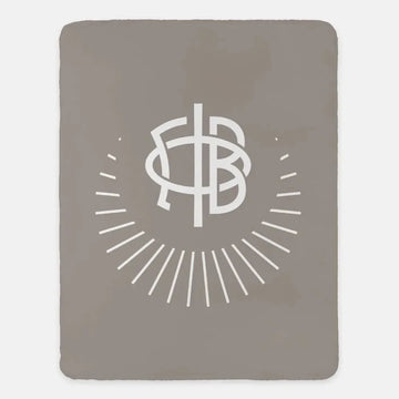 Gamma Phi Beta XL 60x80 Sherpa Throw Blanket - Crescent A-La-Mode