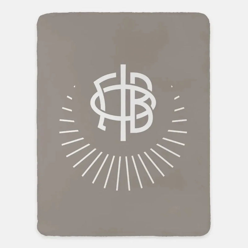 Gamma Phi Beta XL 60x80 Sherpa Throw Blanket - Crescent A-La-Mode