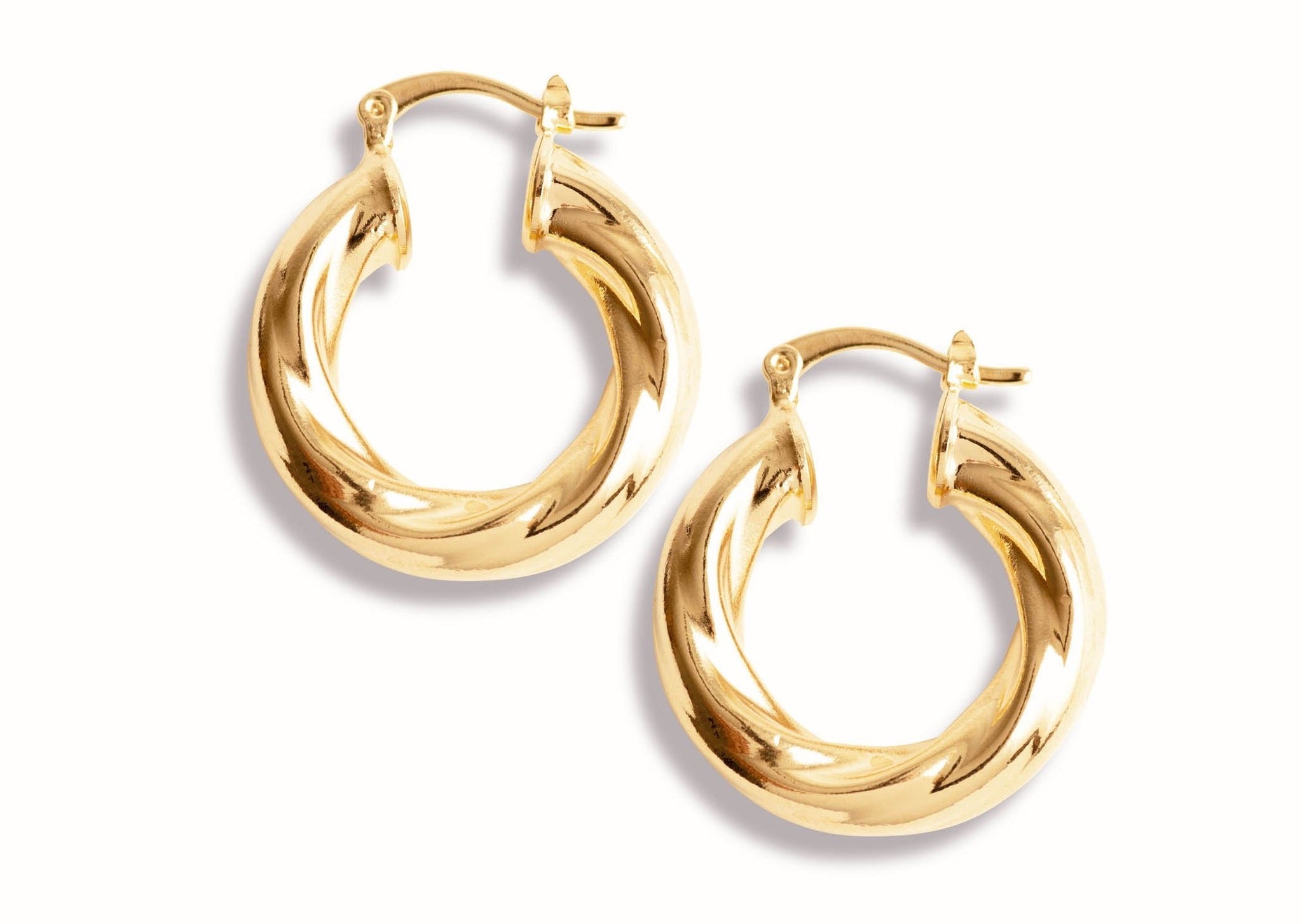 Views & Co. Gold Twist Earrings Set