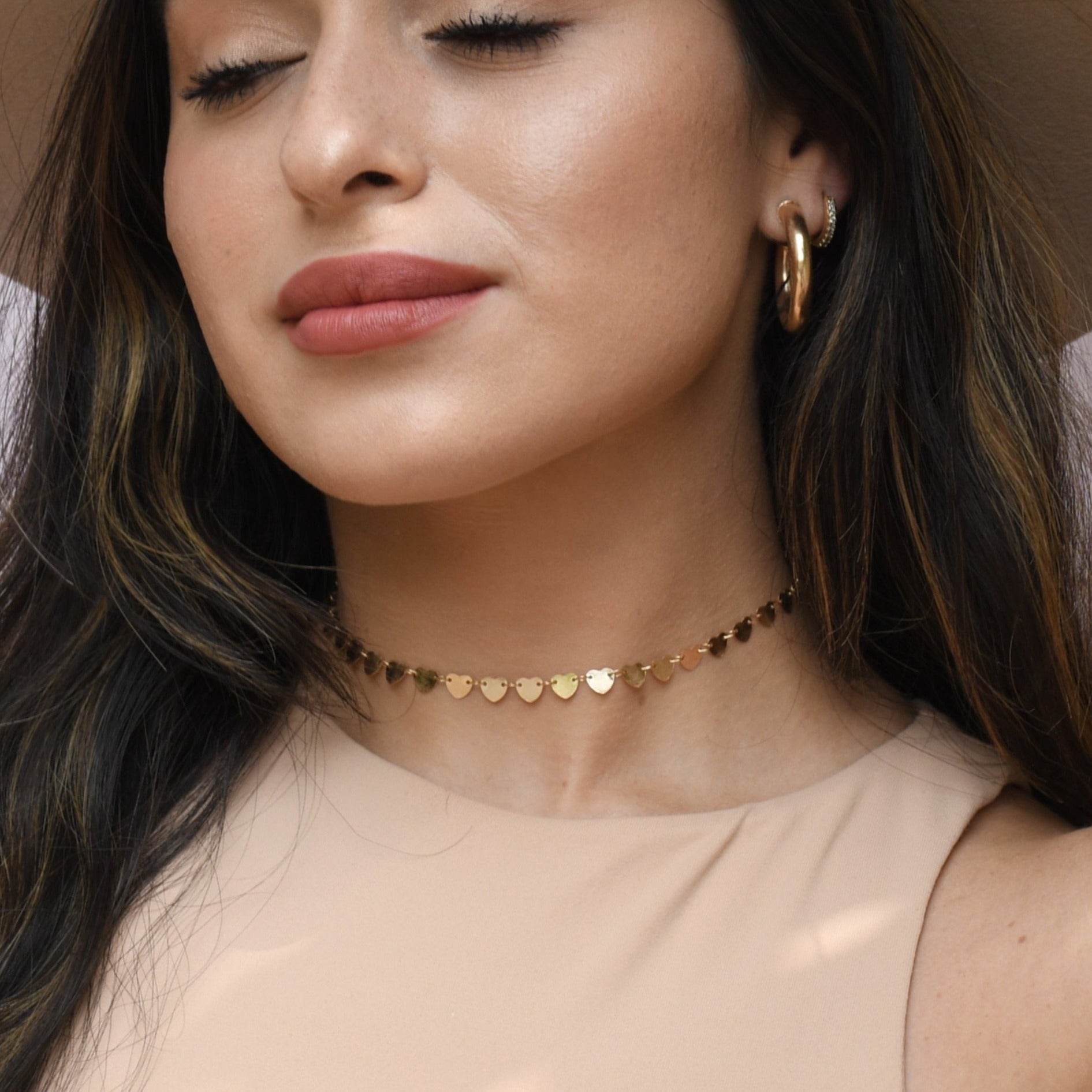 Views & Co. Repeating Love Choker Necklace