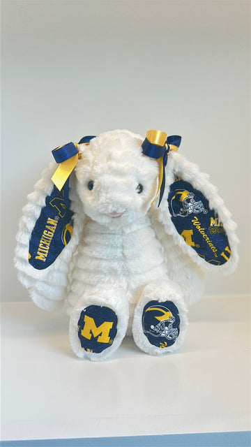 University of Michigan Custom College Jellycat Bashful Bunny