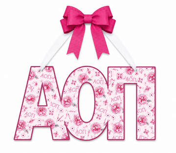 Alpha Omicron Pi Door Hanger