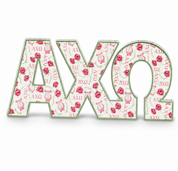 Alpha Chi Omega Acrylic Shelf Decor