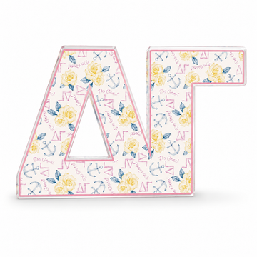 Delta Gamma Acrylic Shelf Decor