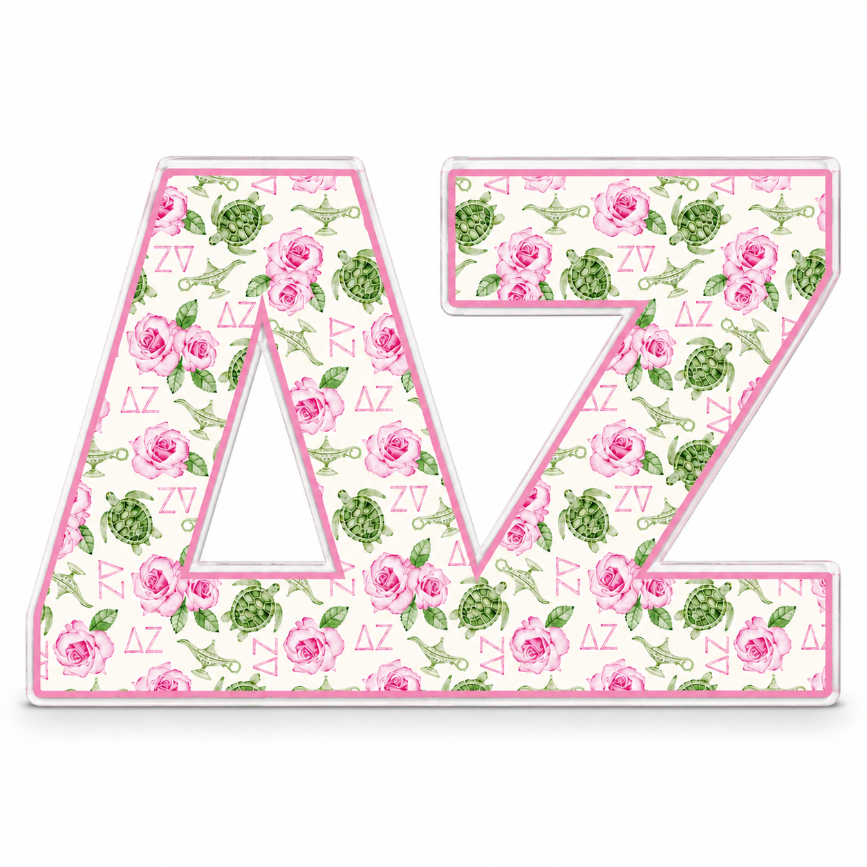 Delta Zeta Acrylic Shelf Decor