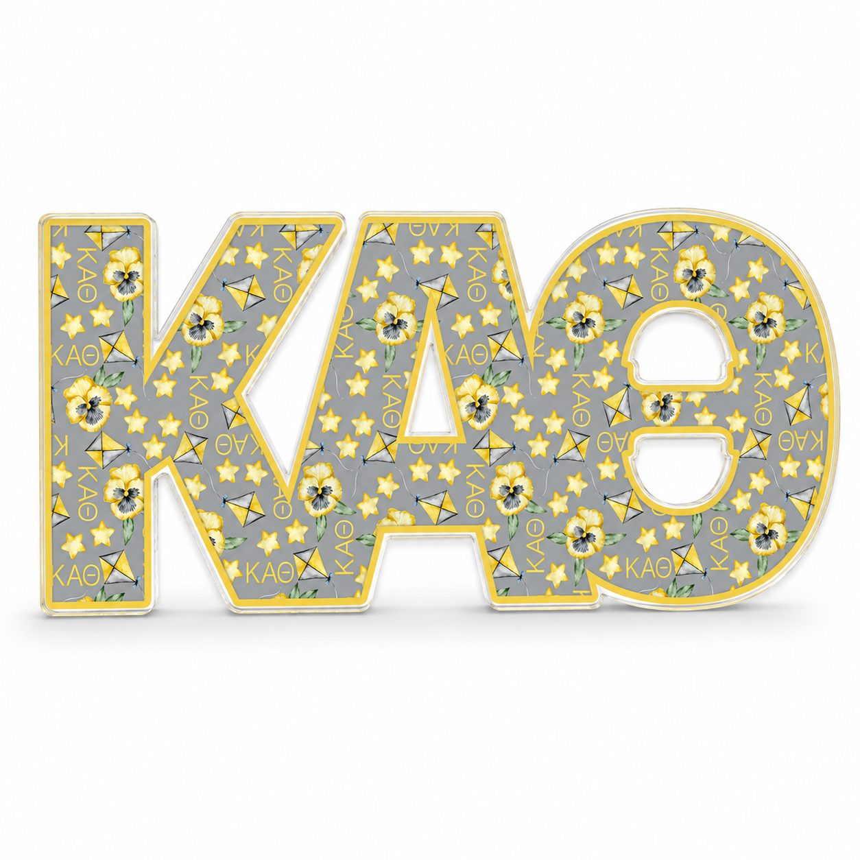 Kappa Alpha Theta Acrylic Shelf Decor