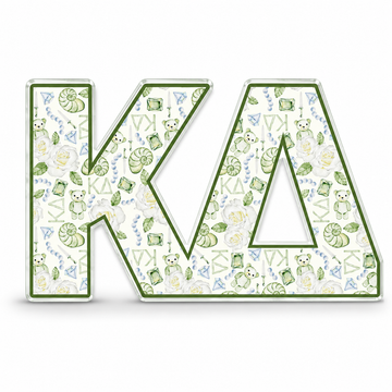 Kappa Delta Acrylic Shelf Decor