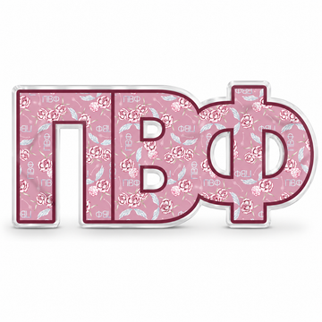 Pi Beta Phi Acrylic Shelf Decor