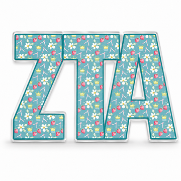 Zeta Tau Alpha Acrylic Shelf Decor