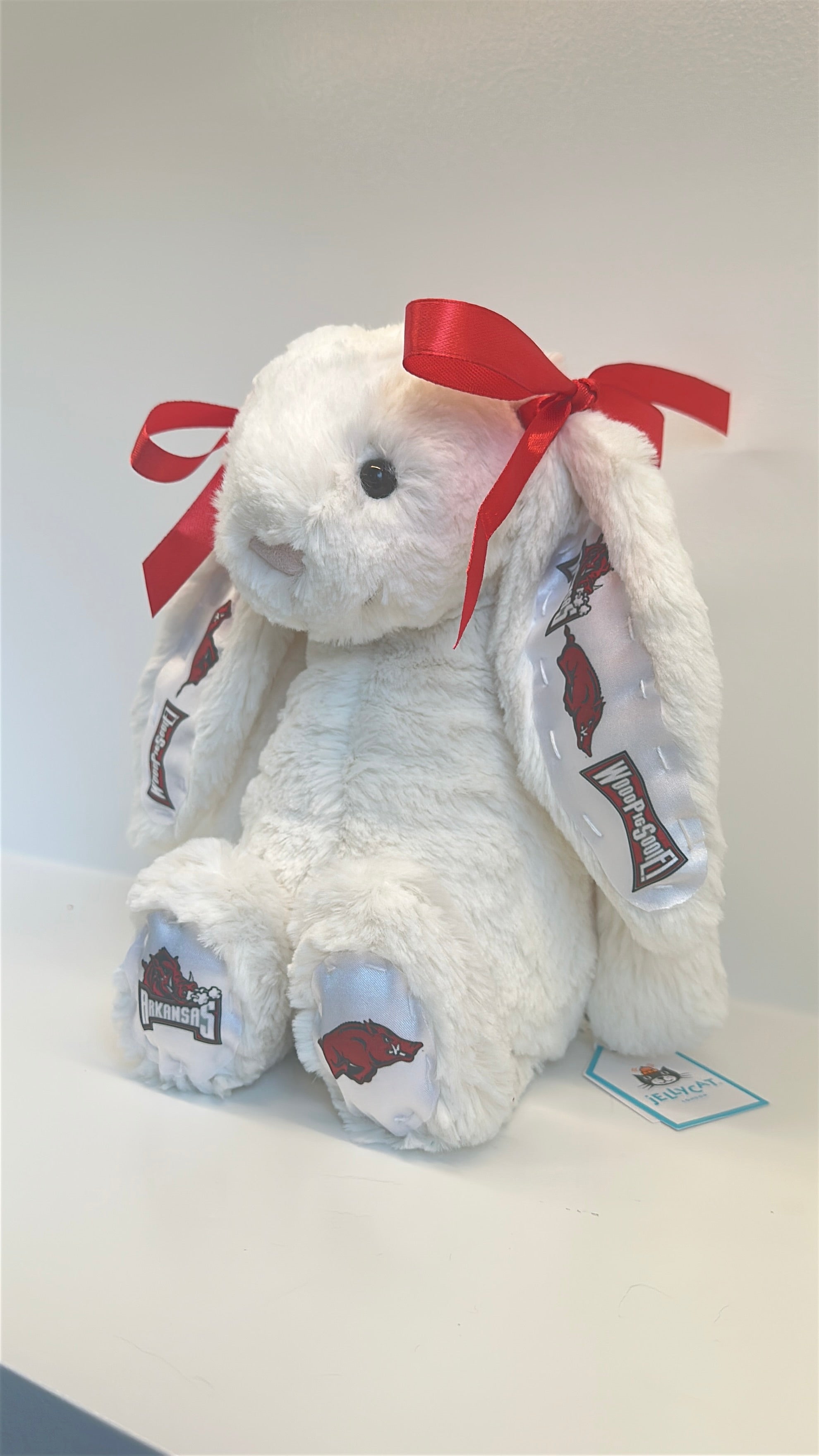 University of Arkansas Custom College Jellycat Bashful Bunny