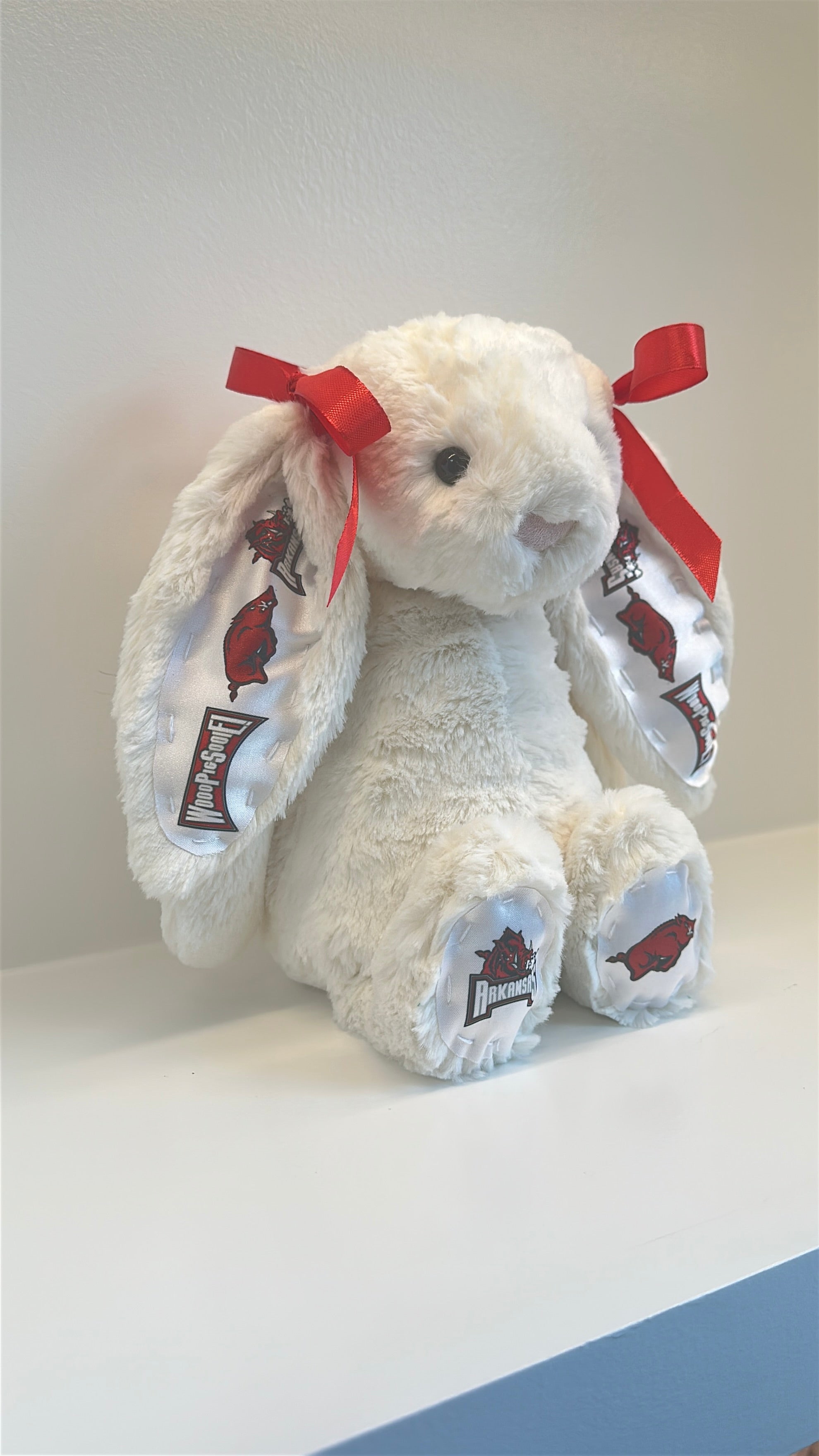 University of Arkansas Custom College Jellycat Bashful Bunny