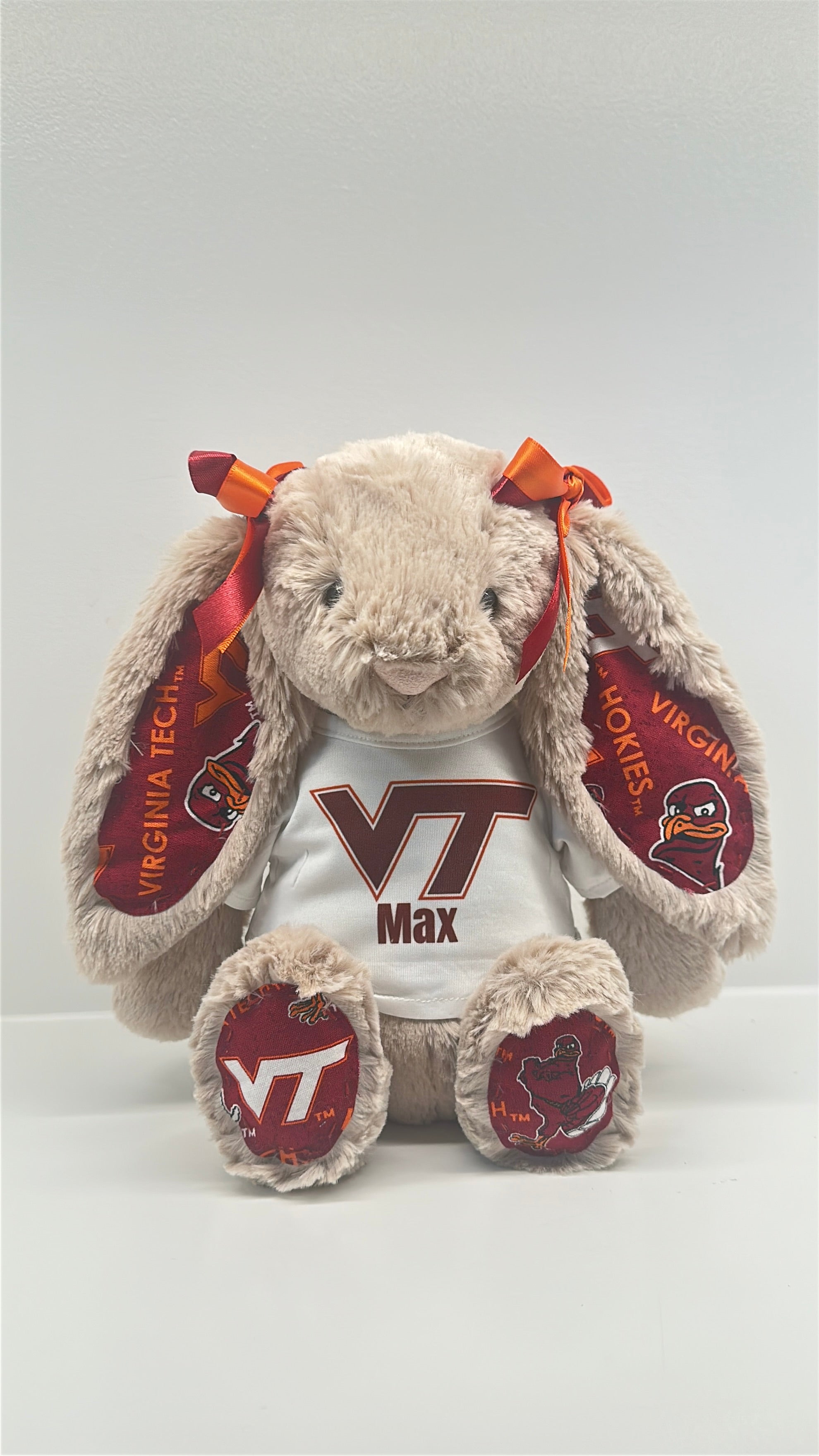 Virginia Polytechnic Institute and State University (Virginia Tech) College Jellycat Bunny