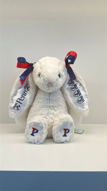 U Penn Custom College Jellycat Bashful Bunny