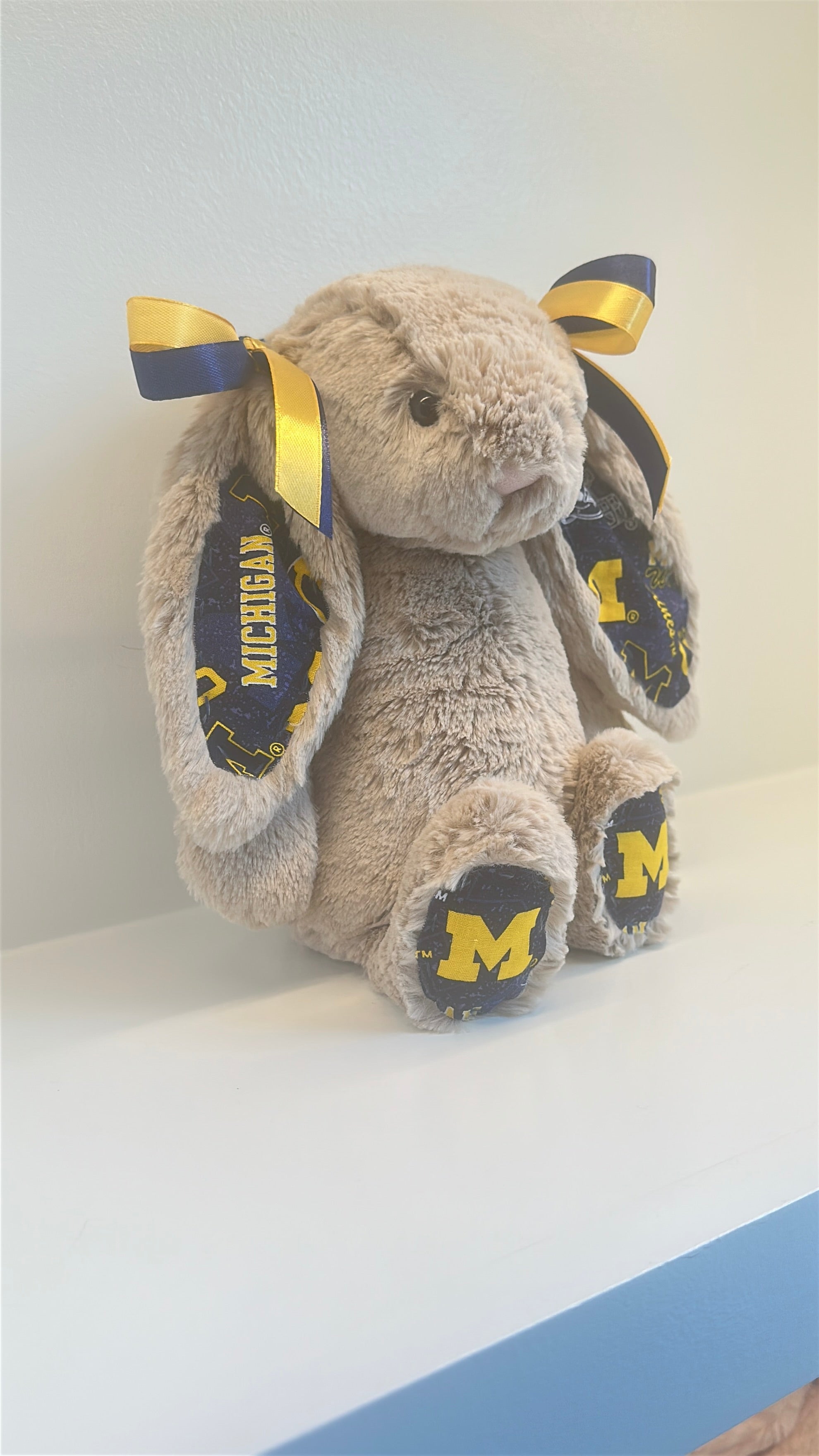 University of Michigan Custom College Jellycat Bashful Bunny