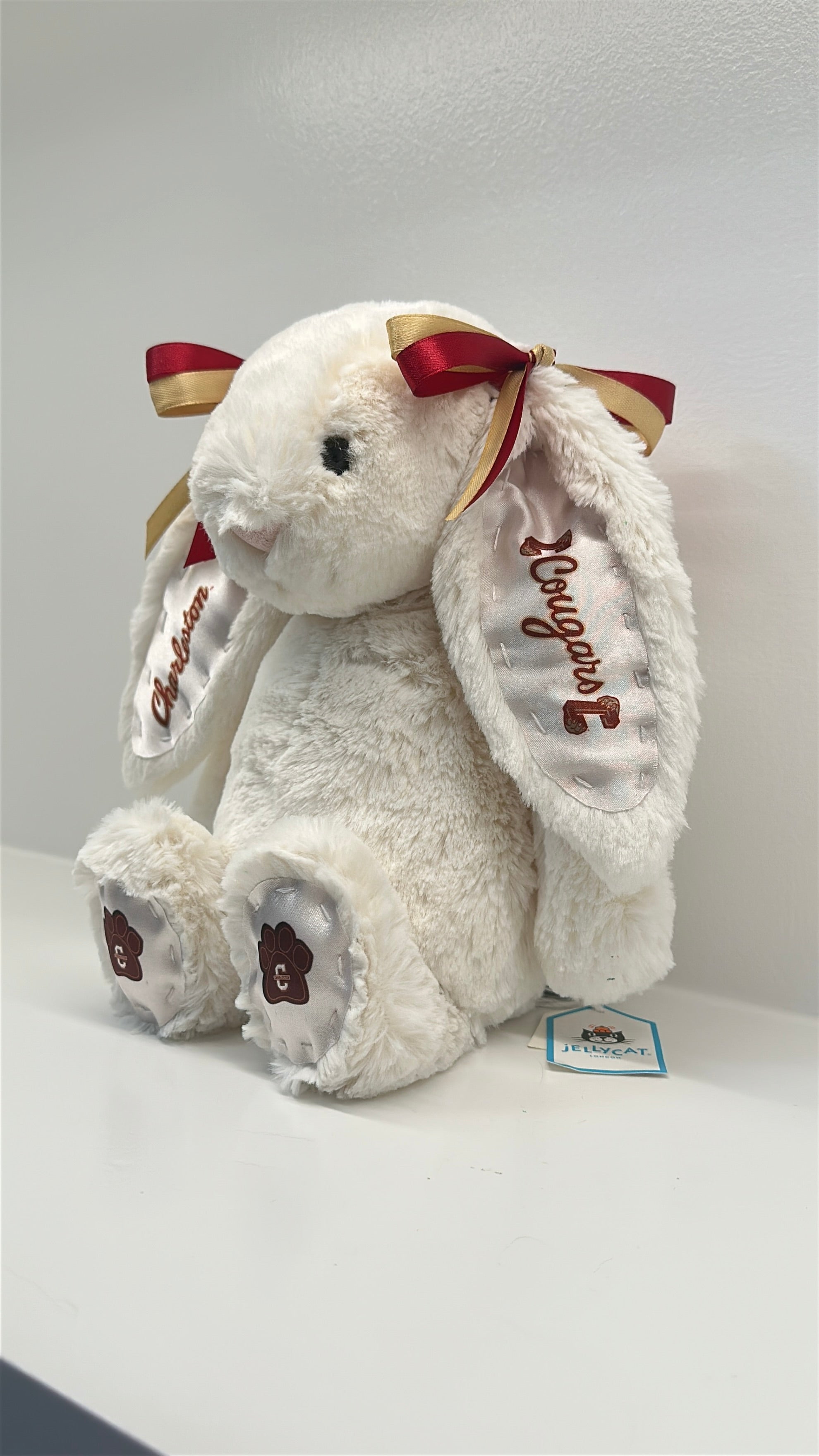 College of Charleston Custom College Jellycat Bashful Bunny