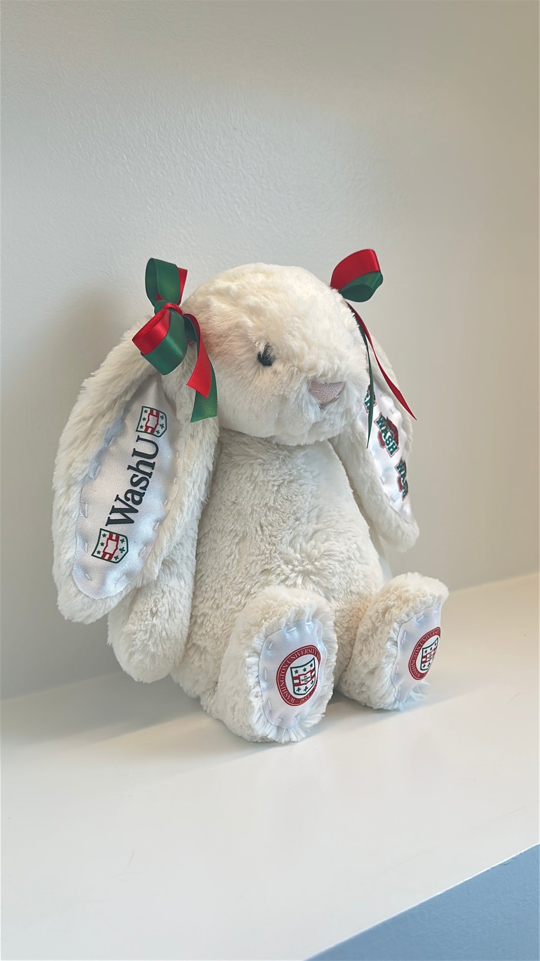 Washington University Custom College Jellycat Bashful Bunny