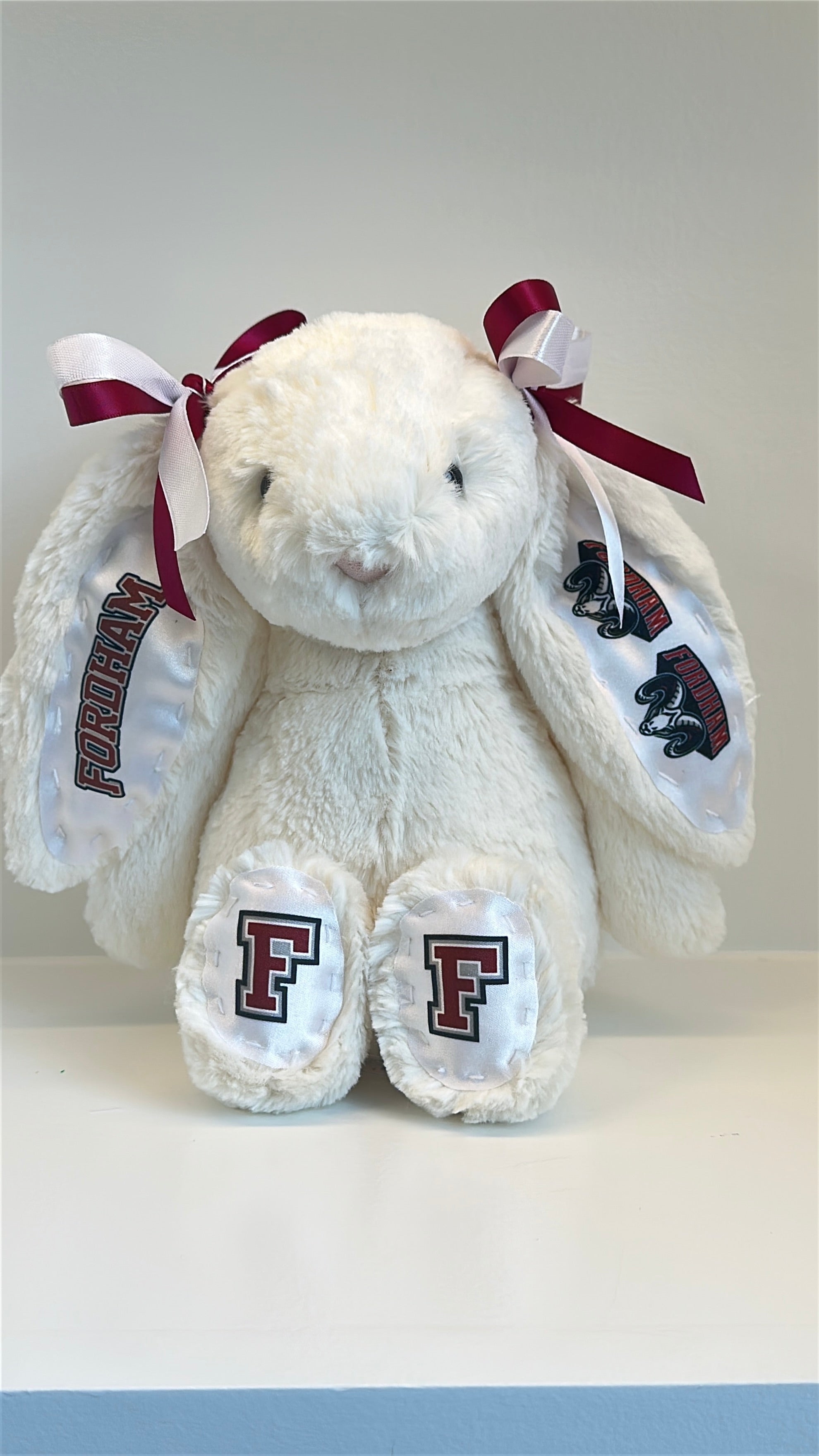 Fordham Custom College Jellycat Bashful Bunny