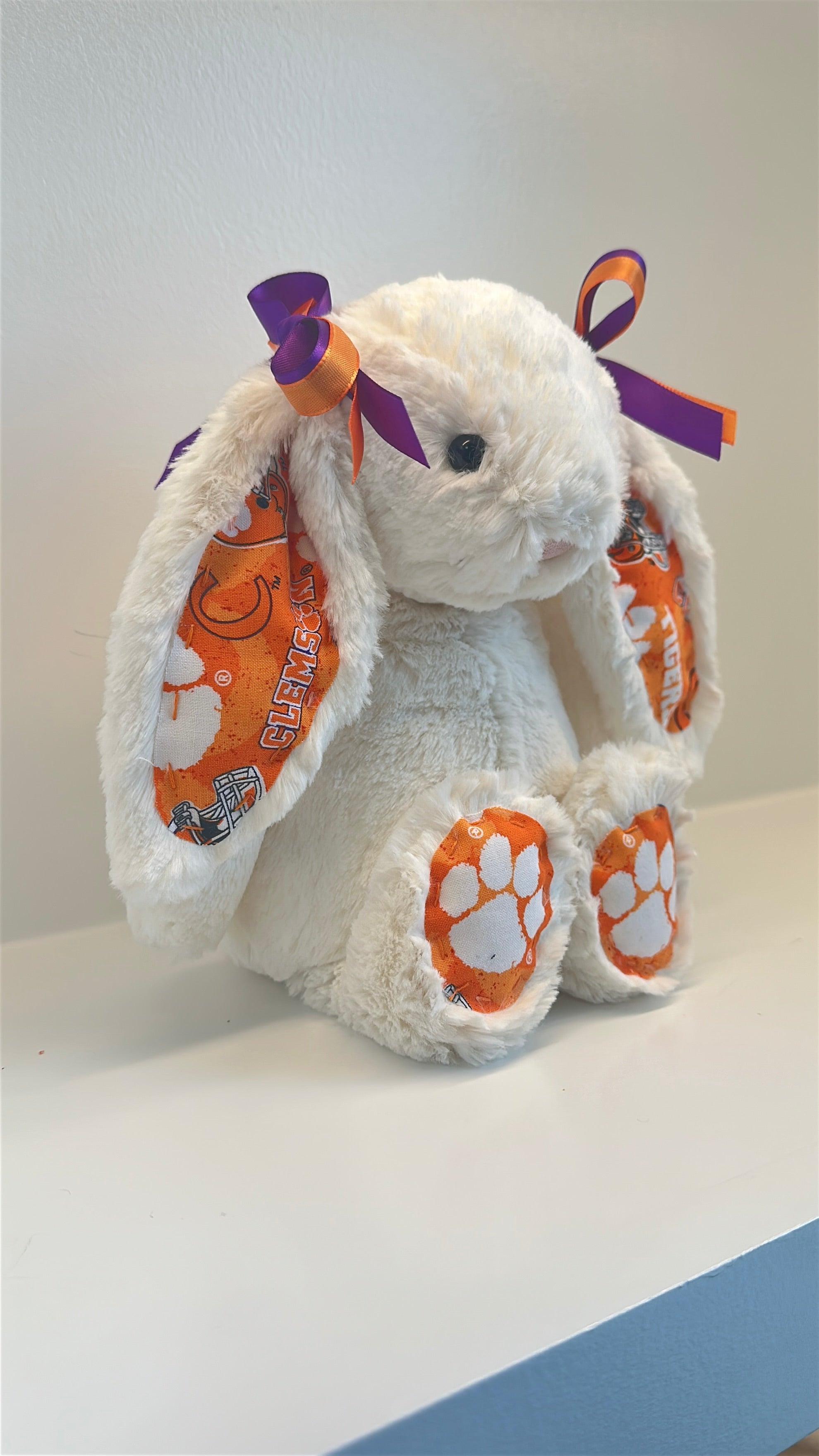 Clemson University Custom College Jellycat Bashful Bunny