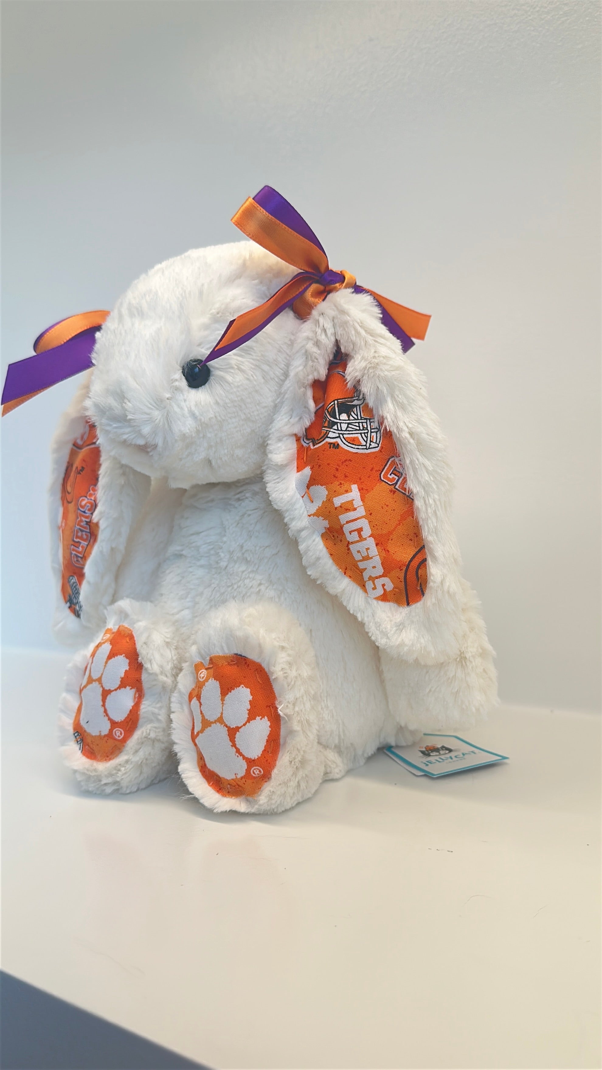 Clemson University Custom College Jellycat Bashful Bunny
