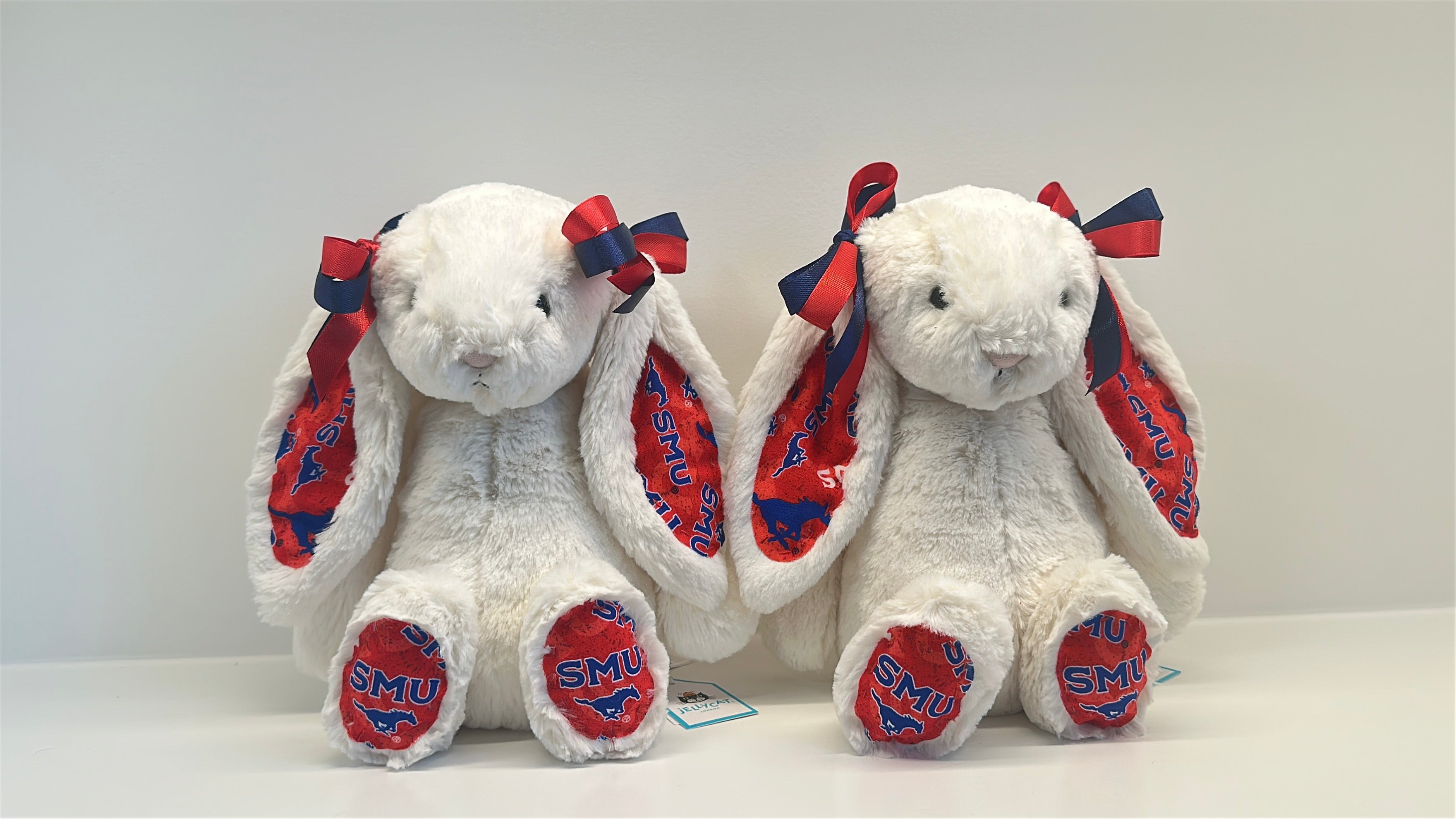 Southern Methodist Custom College Jellycat Bashful Bunny
