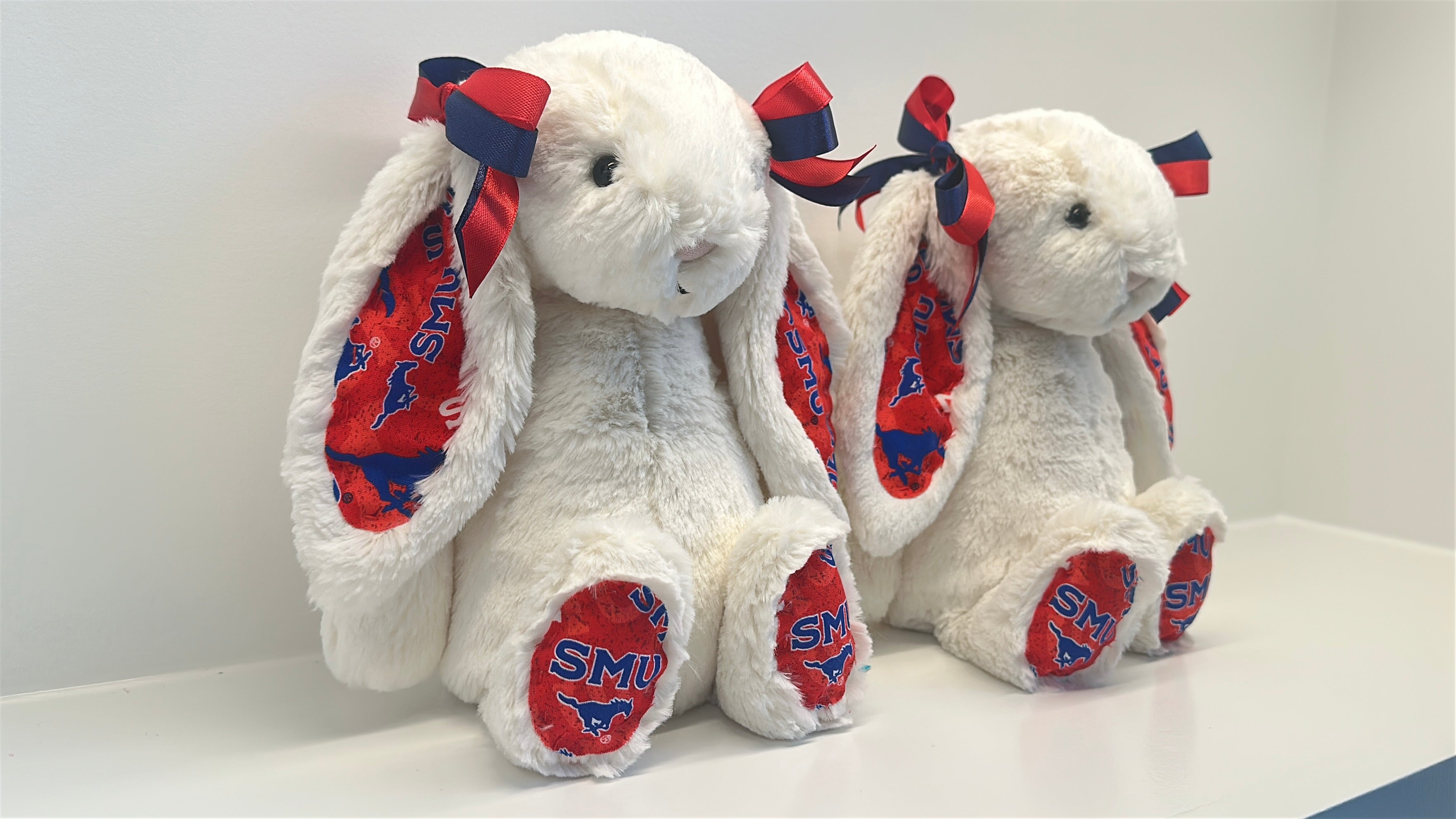 Southern Methodist Custom College Jellycat Bashful Bunny