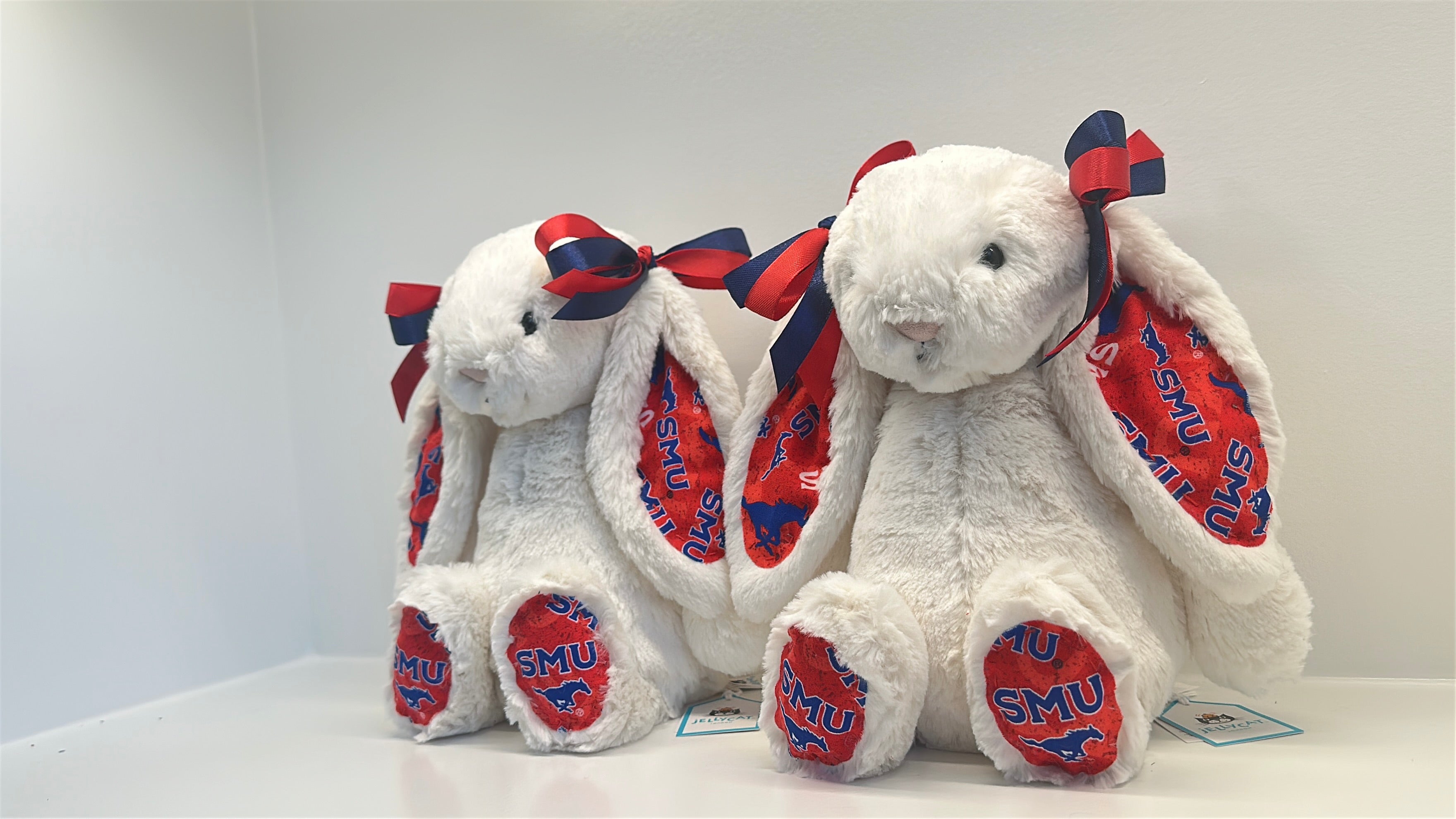 Southern Methodist Custom College Jellycat Bashful Bunny