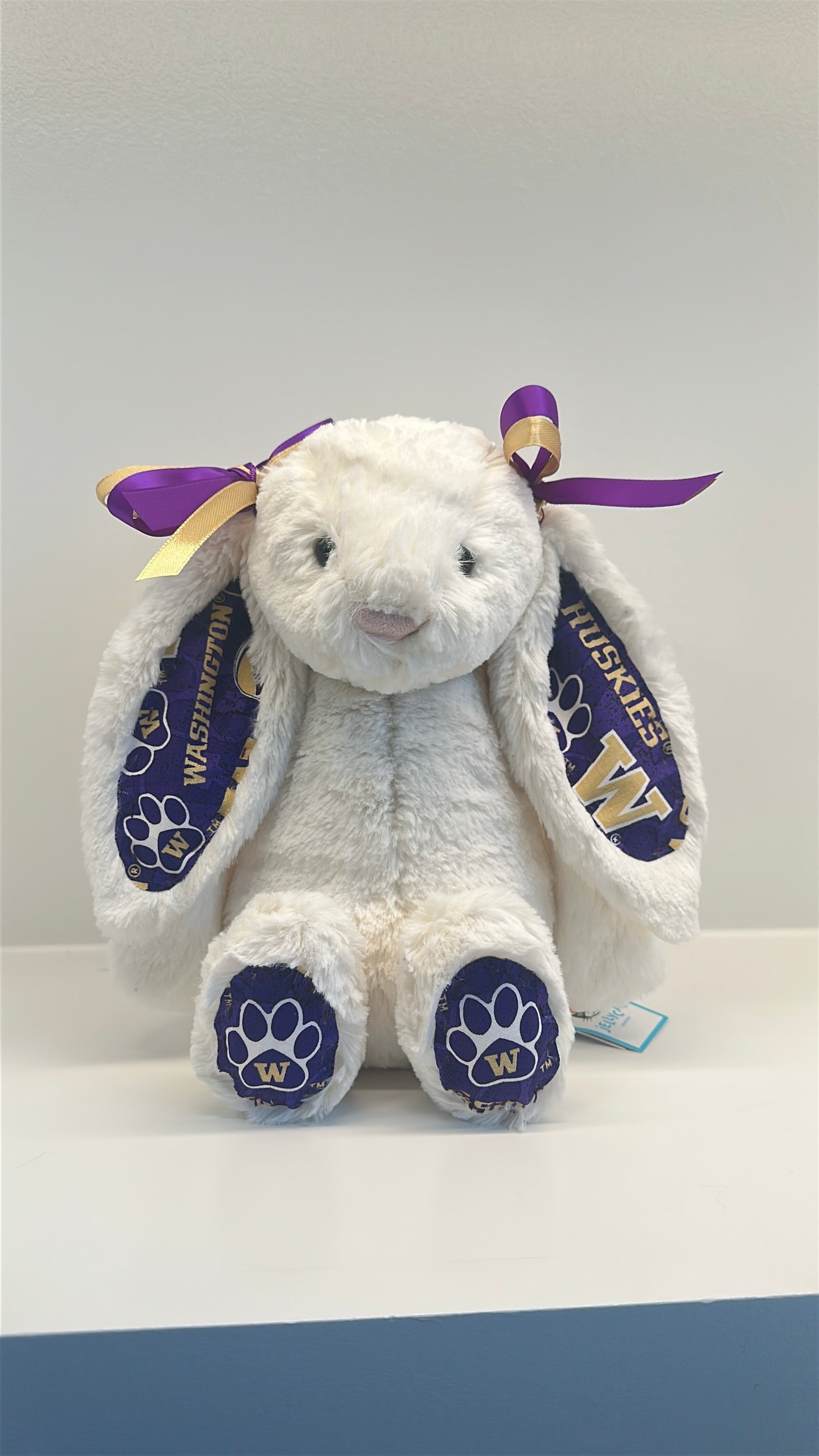 University of Washington Custom College Jellycat Bashful Bunny