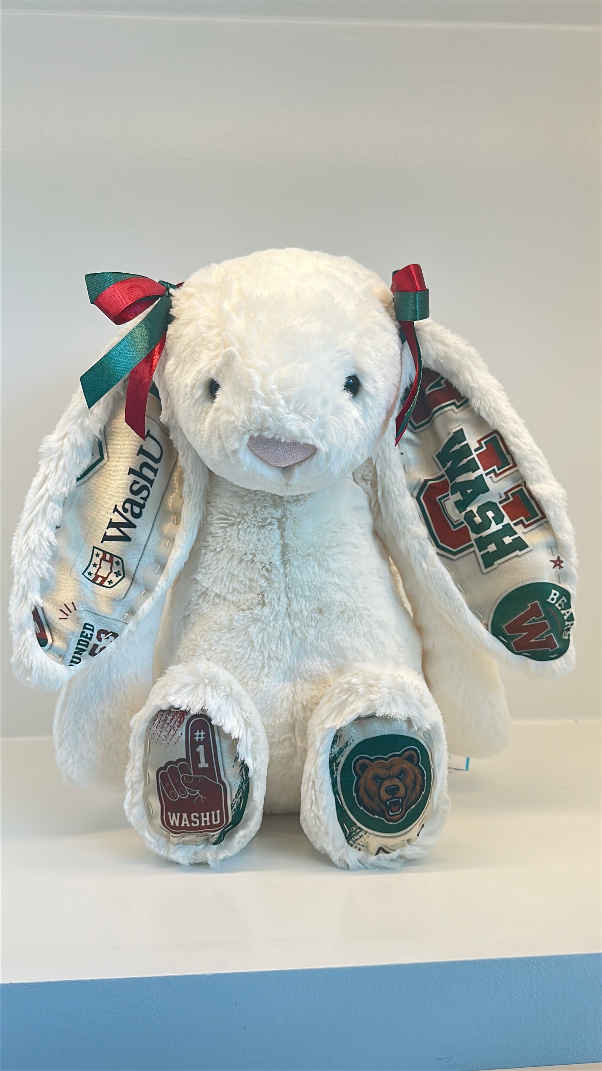 Washington University (WashU) Fully Custom Jellycat Bunny