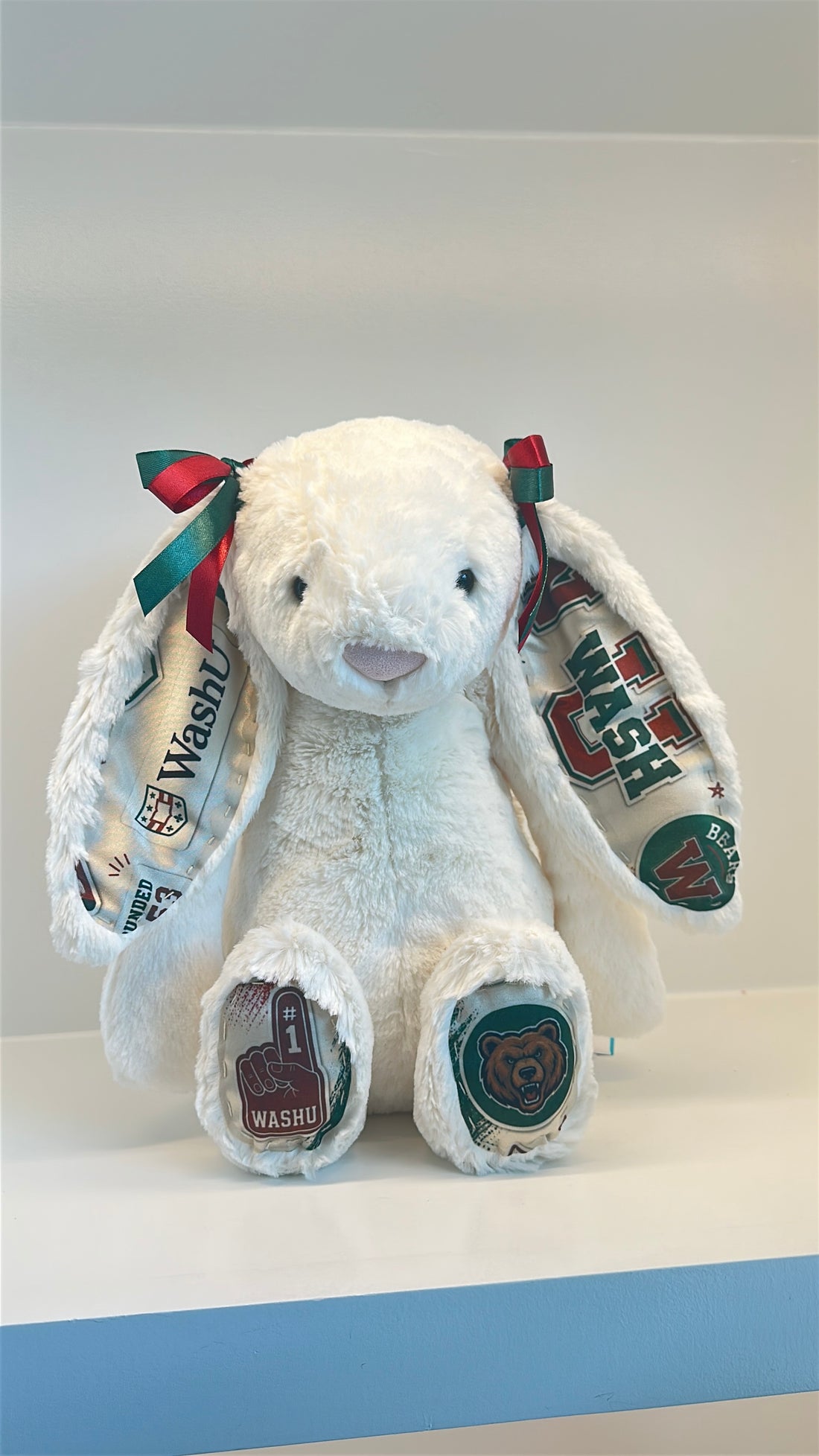 Washington University (WashU) Fully Custom Jellycat Bunny