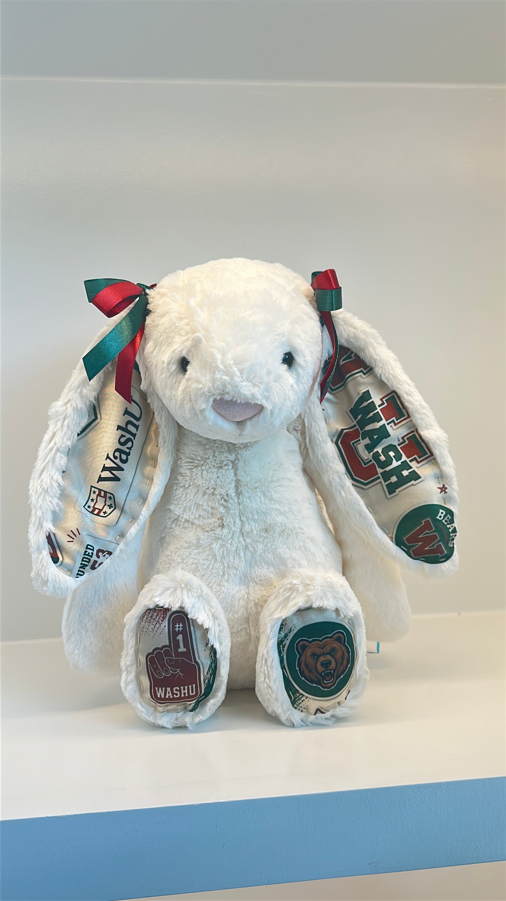Washington University (WashU) Fully Custom Jellycat Bunny