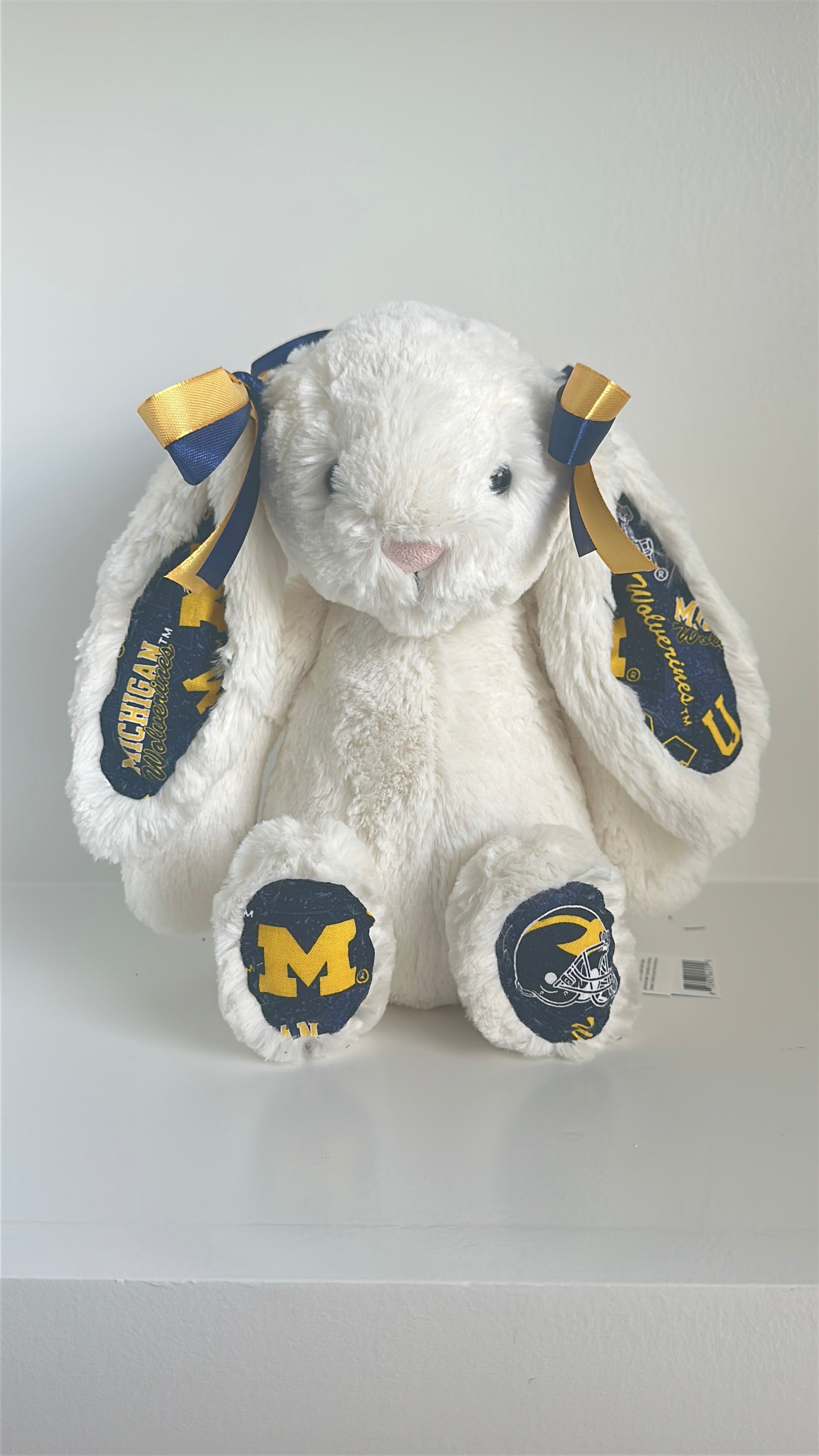 University of Michigan Custom College Jellycat Bashful Bunny