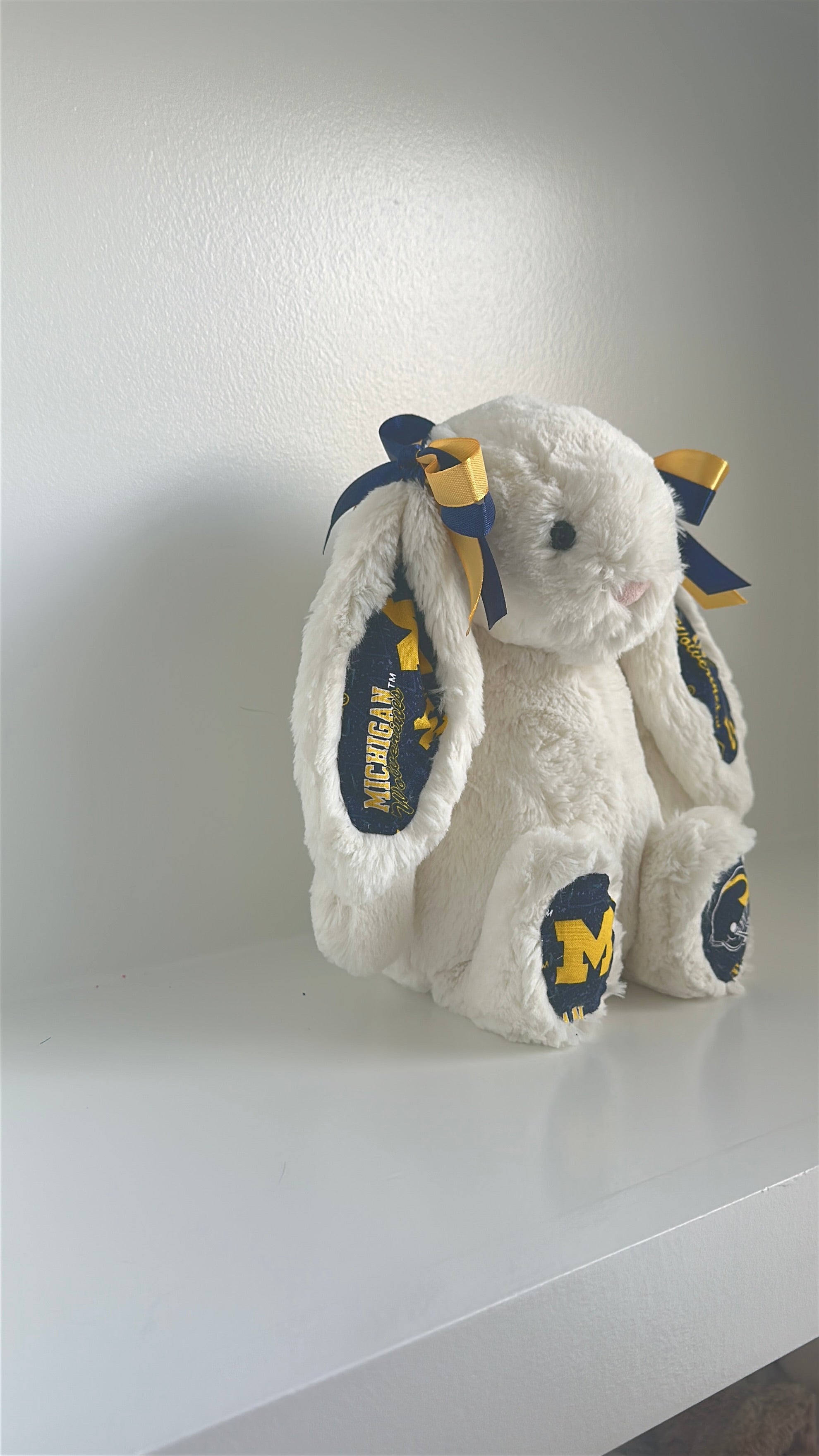 University of Michigan Custom College Jellycat Bashful Bunny