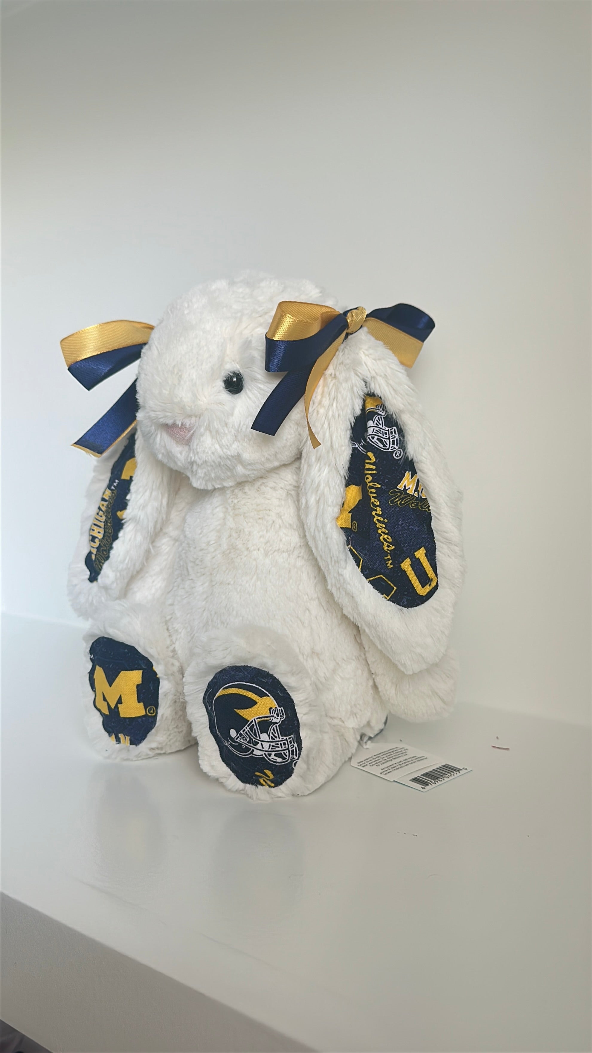 University of Michigan Custom College Jellycat Bashful Bunny