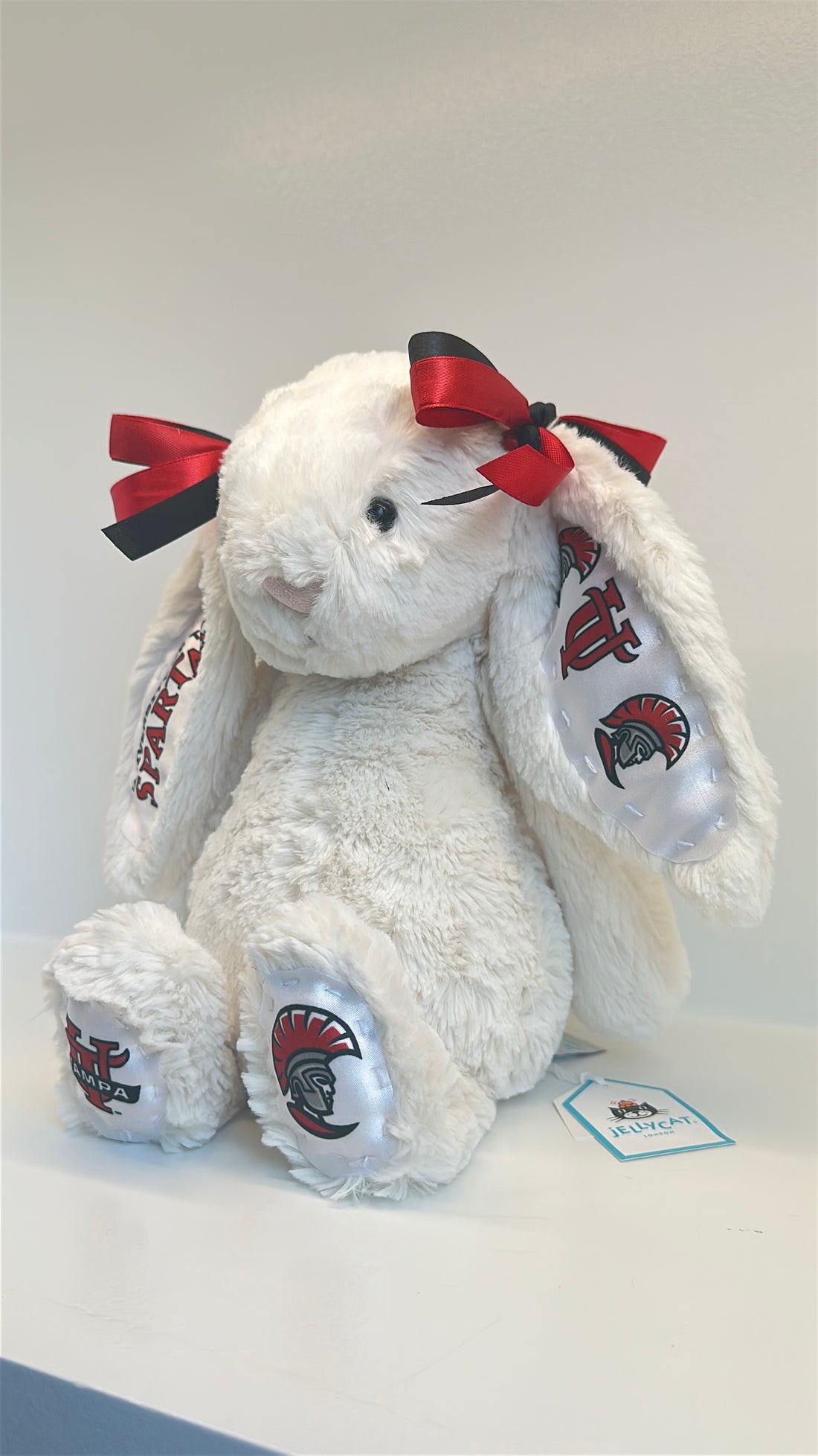 University of Tampa Custom College Jellycat Bashful Bunny