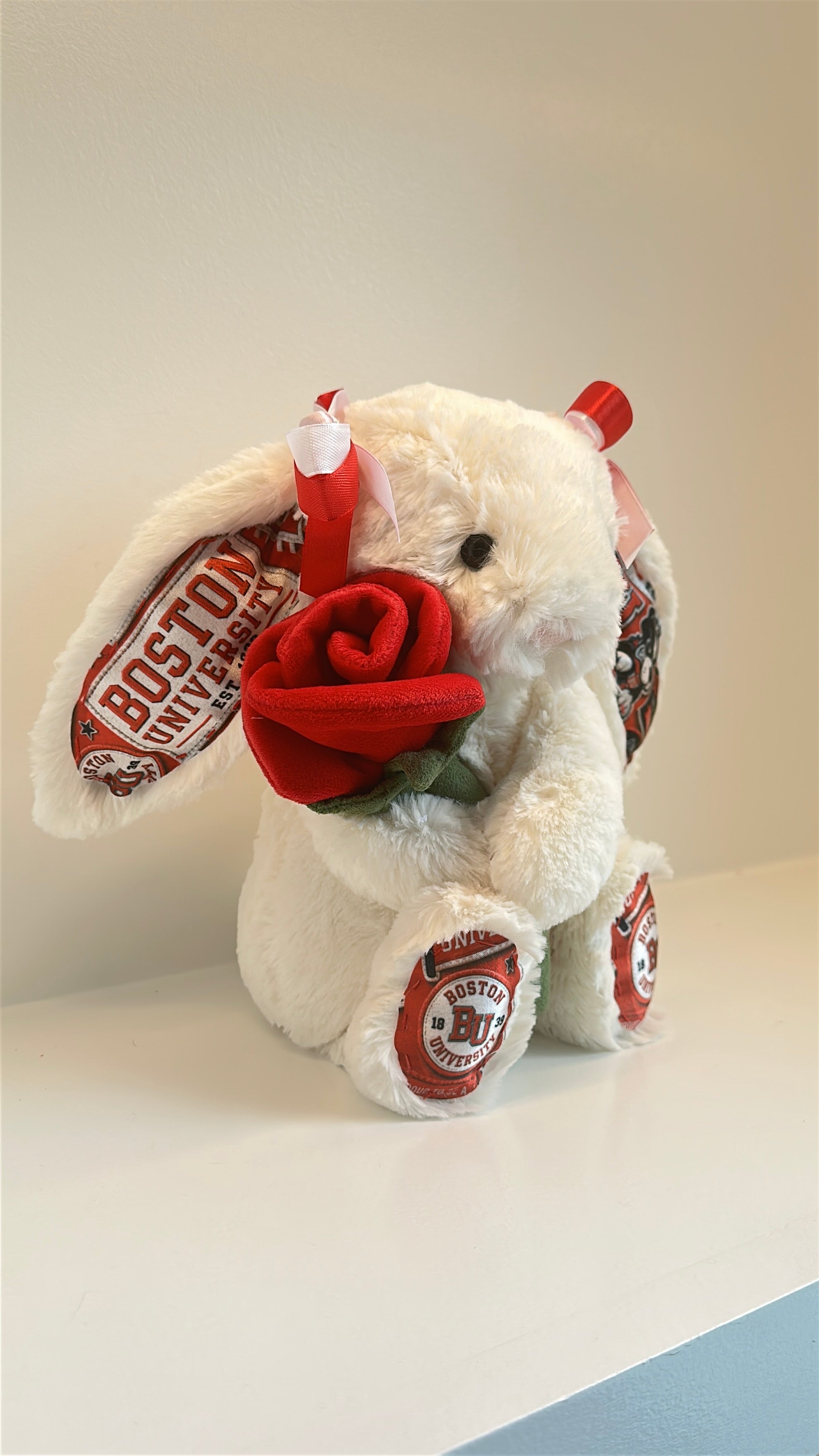 Boston University Custom College Jellycat Bashful Bunny