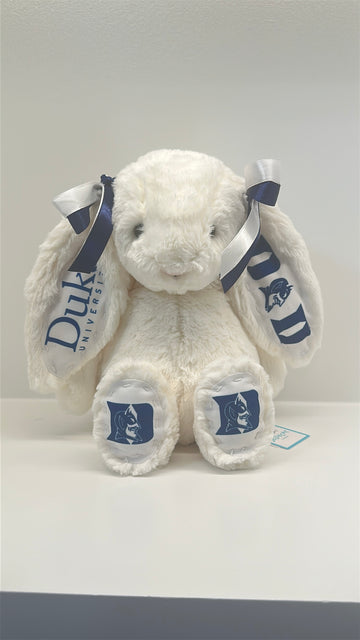Duke University Custom College Jellycat Bashful Bunny