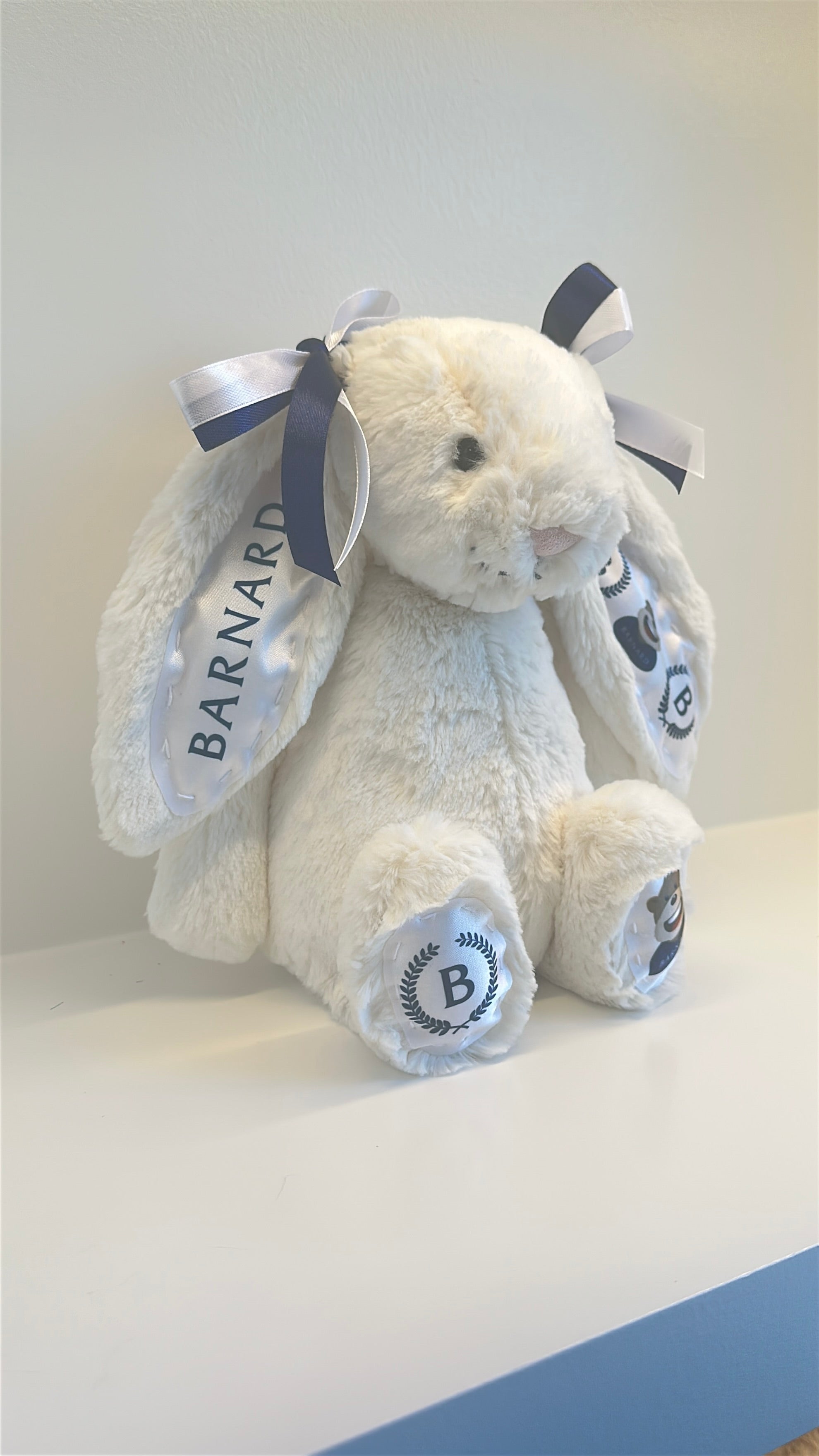 Barnard Custom College Jellycat Bashful Bunny