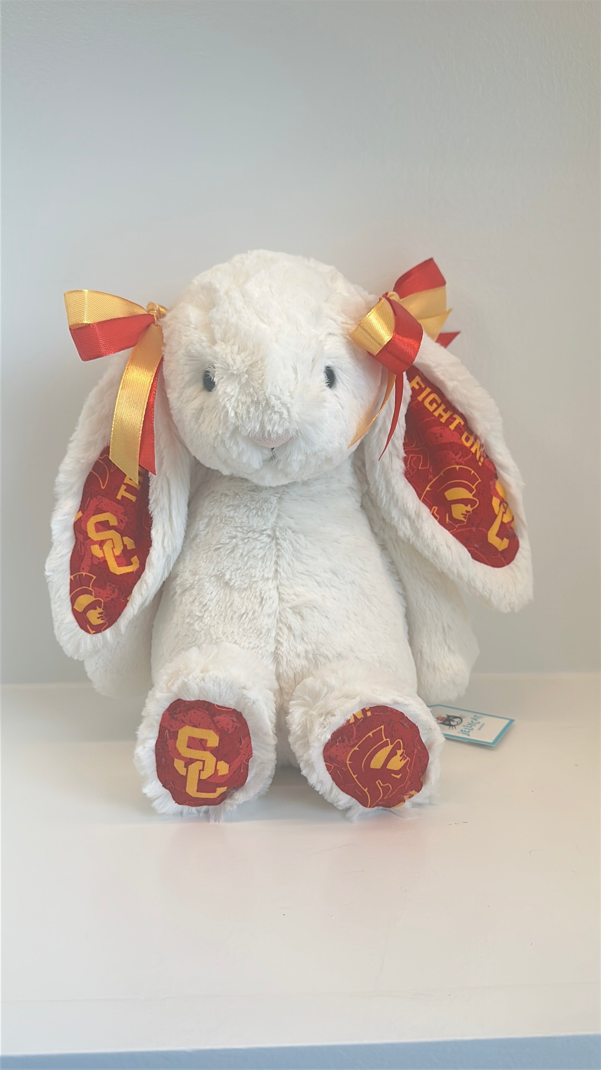 Custom College Jellycat Bashful Bunny