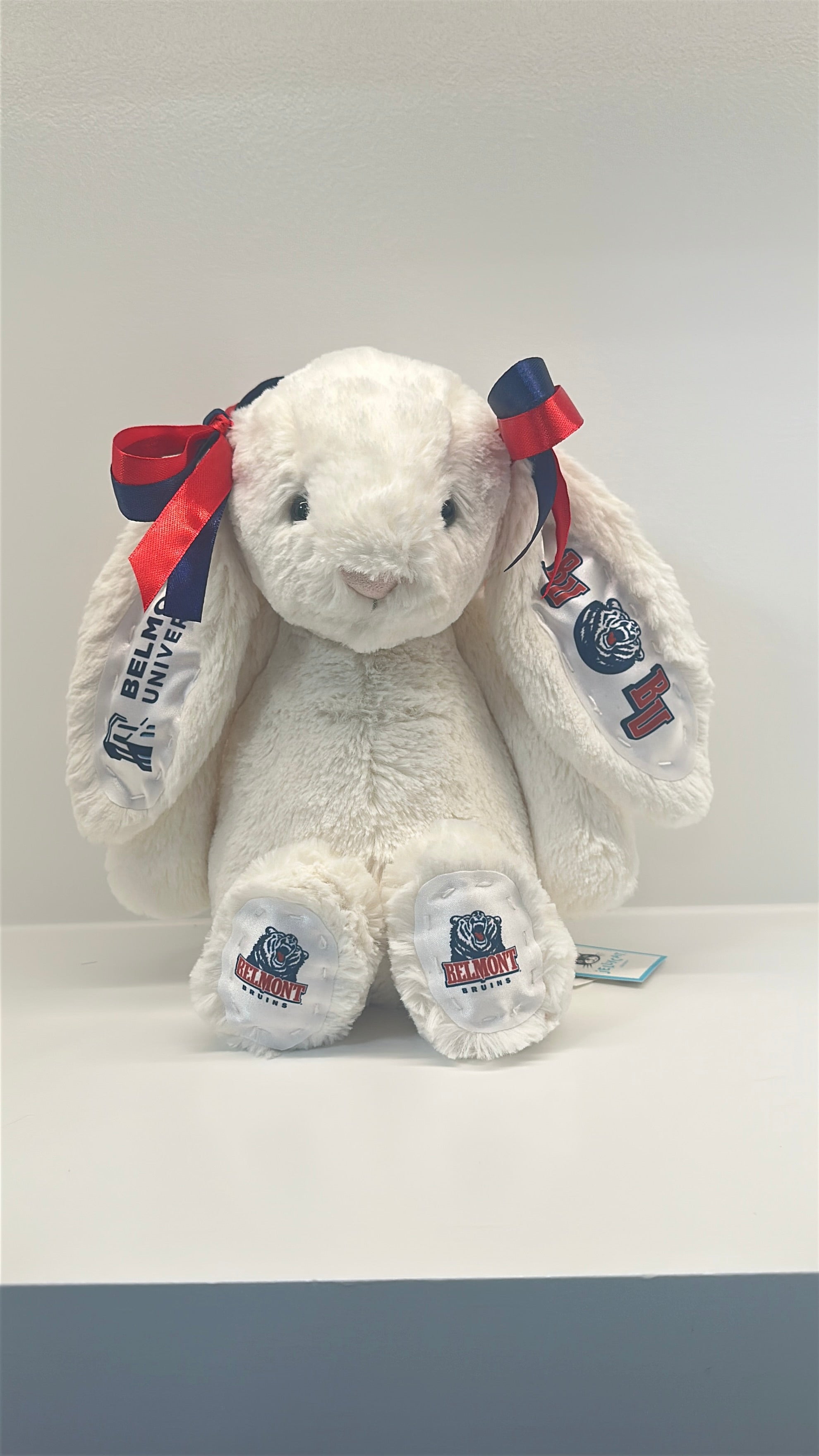 Belmont University Custom College Jellycat Bashful Bunny