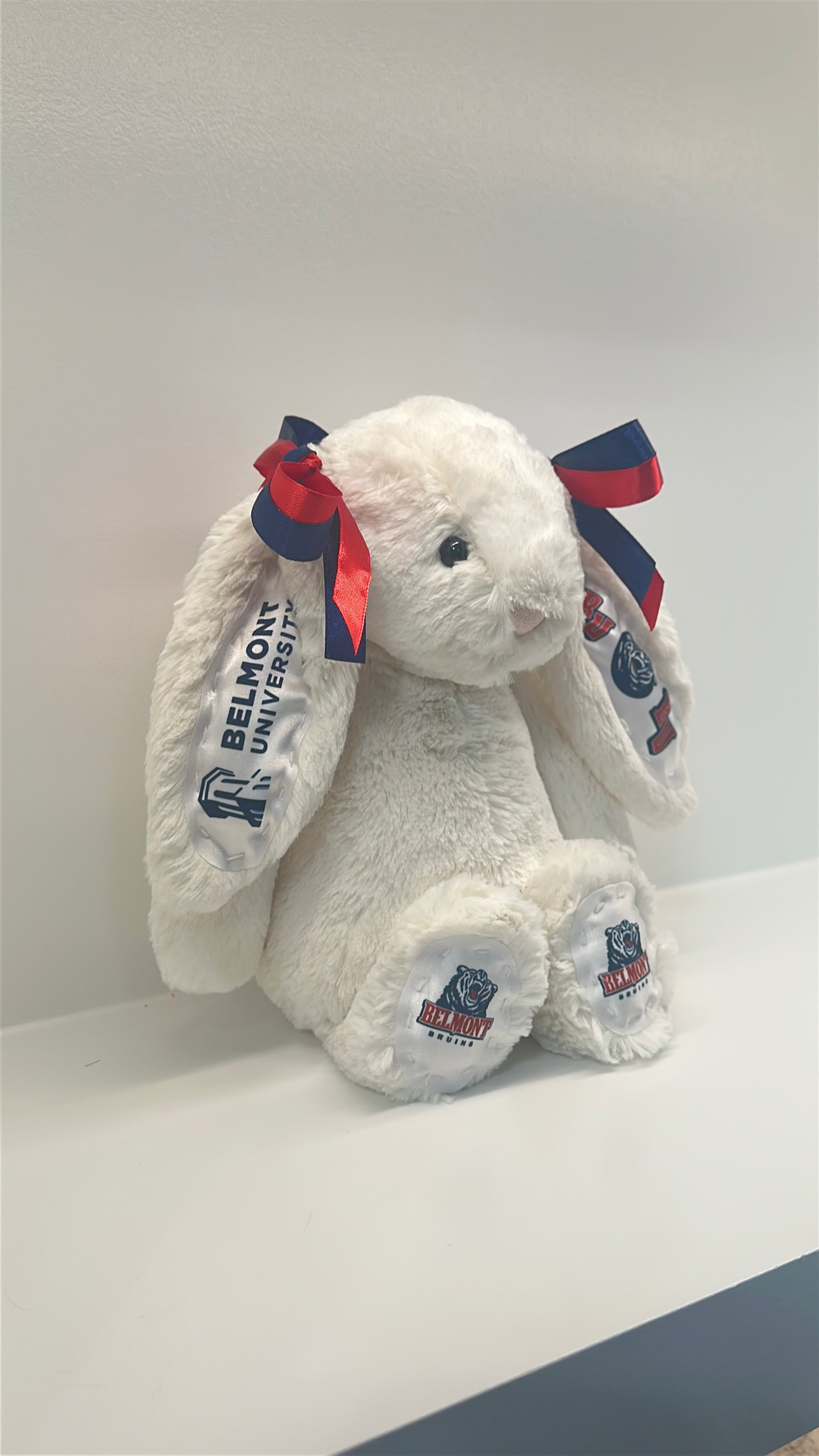 Belmont University Custom College Jellycat Bashful Bunny – 4U Dezigns