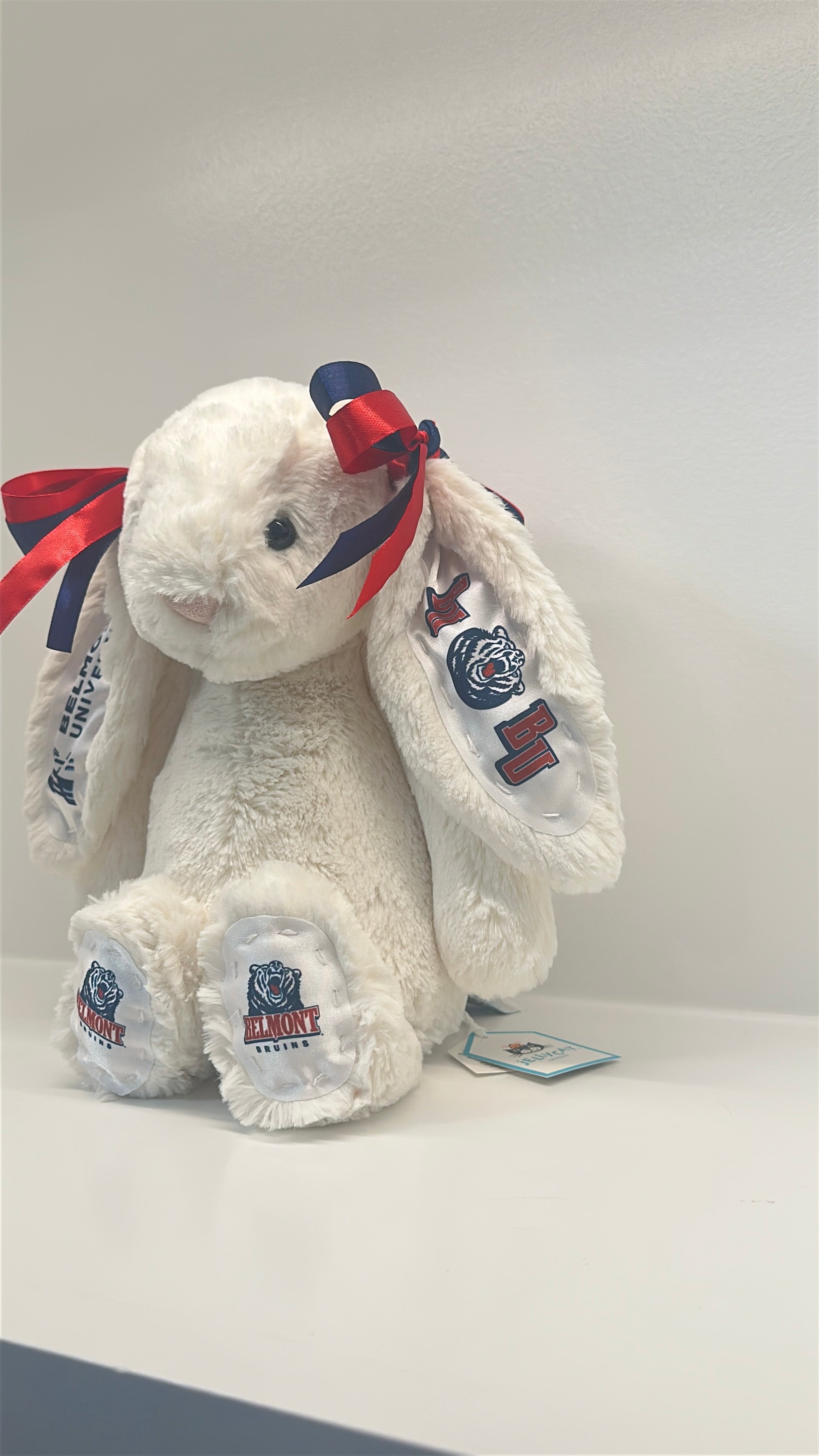 Belmont University Custom College Jellycat Bashful Bunny